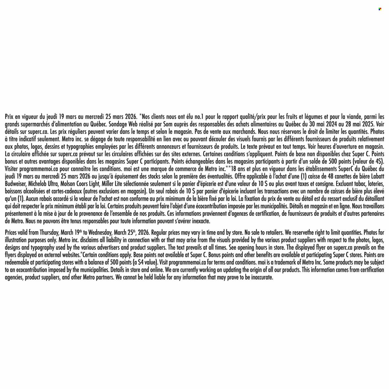 SUPER C flyer - Weekly Flyer (2026-03-19 - 2026-03-25) | 18