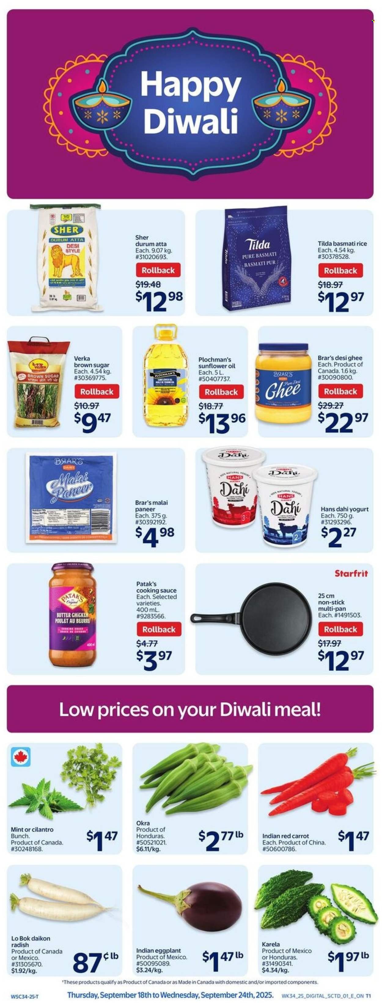 WALMART flyer - Happy Divali