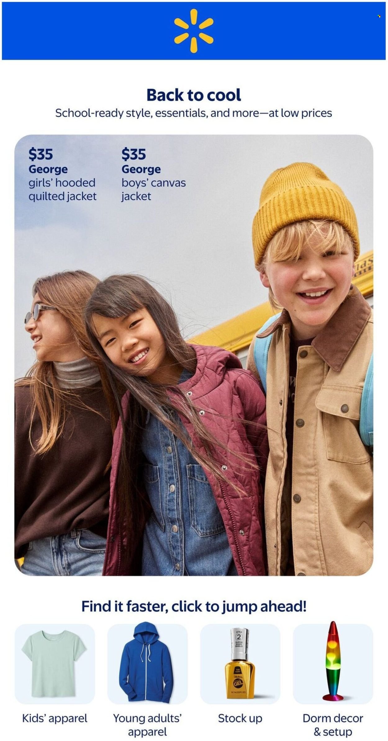 WALMART flyer - Back to School in Style