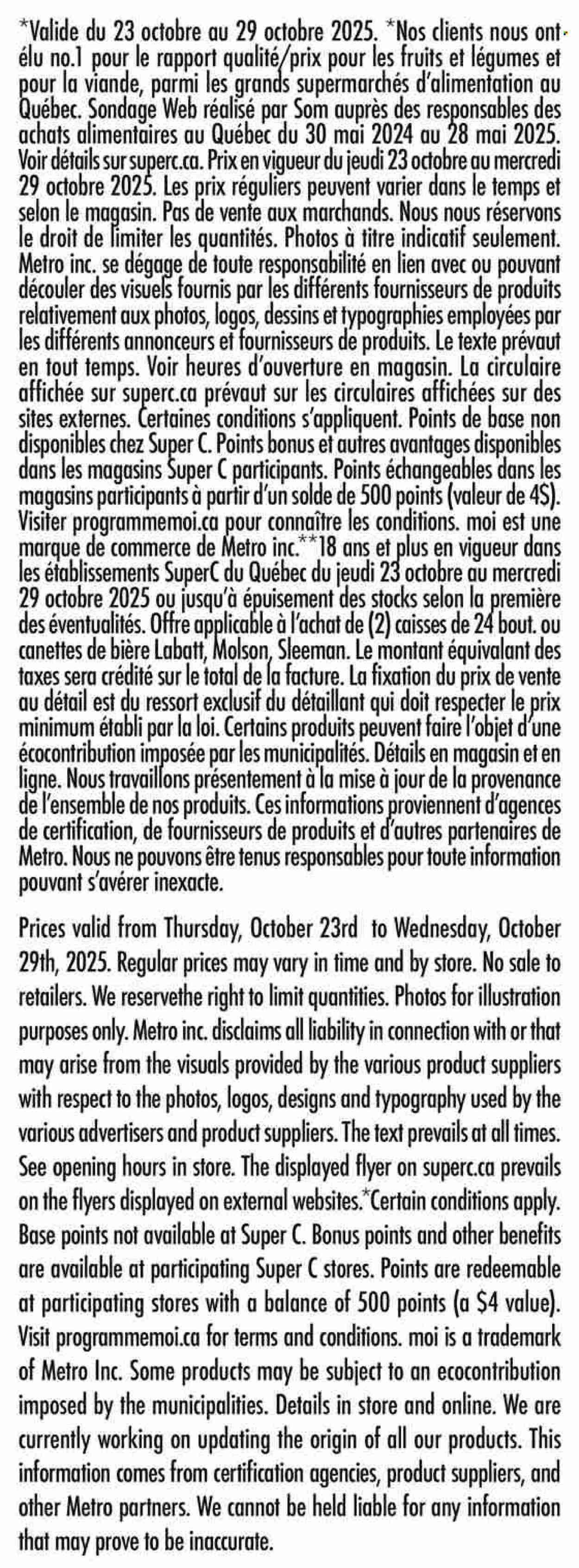 SUPER C flyer - Weekly Flyer (2025-10-23 - 2025-10-29) | 14