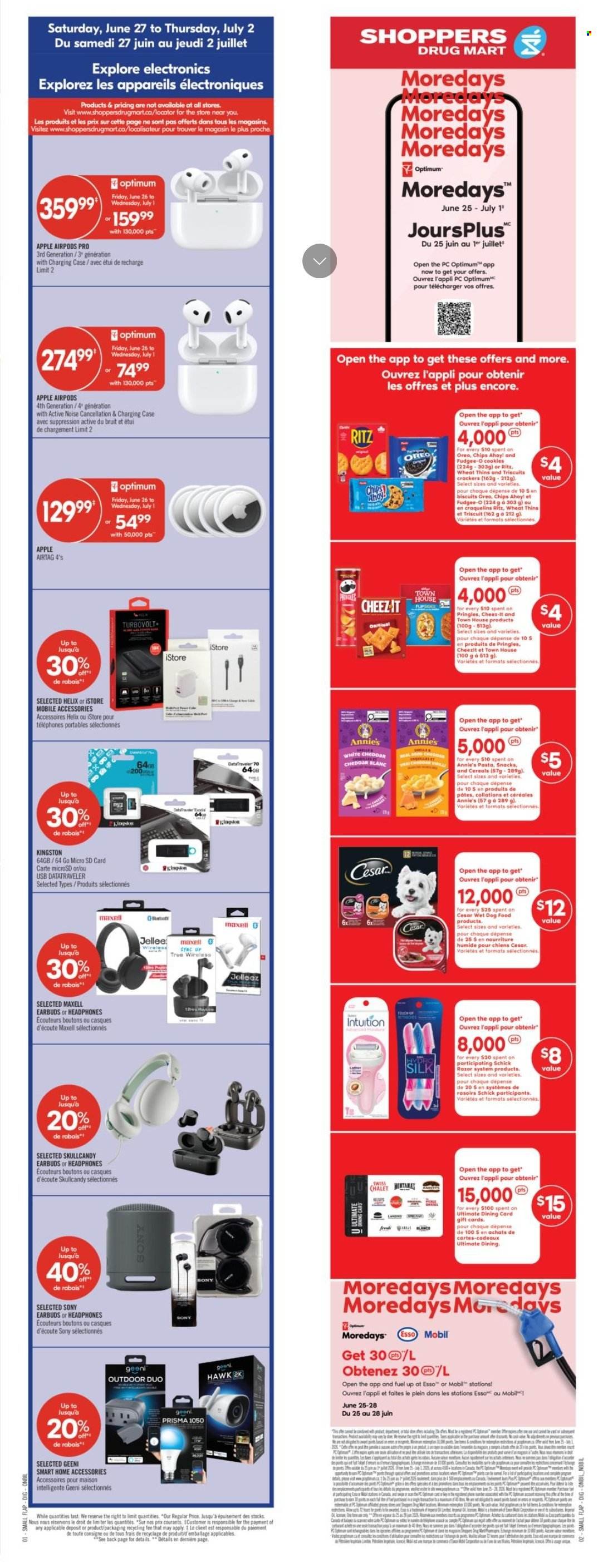 SHOPPERS DRUG MART flyer - From Saturday June 27, 2026