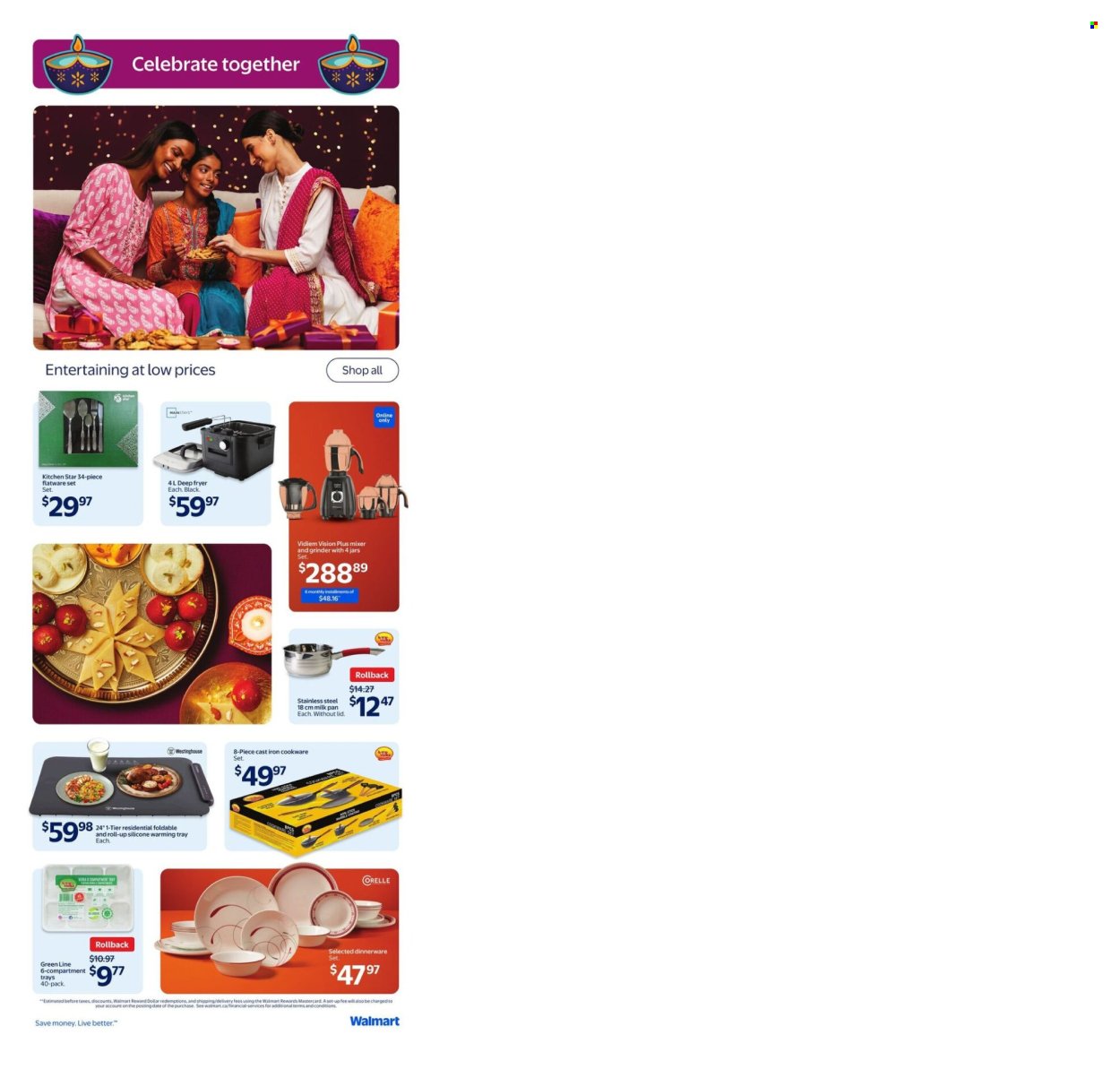 WALMART flyer - Happy Diwali