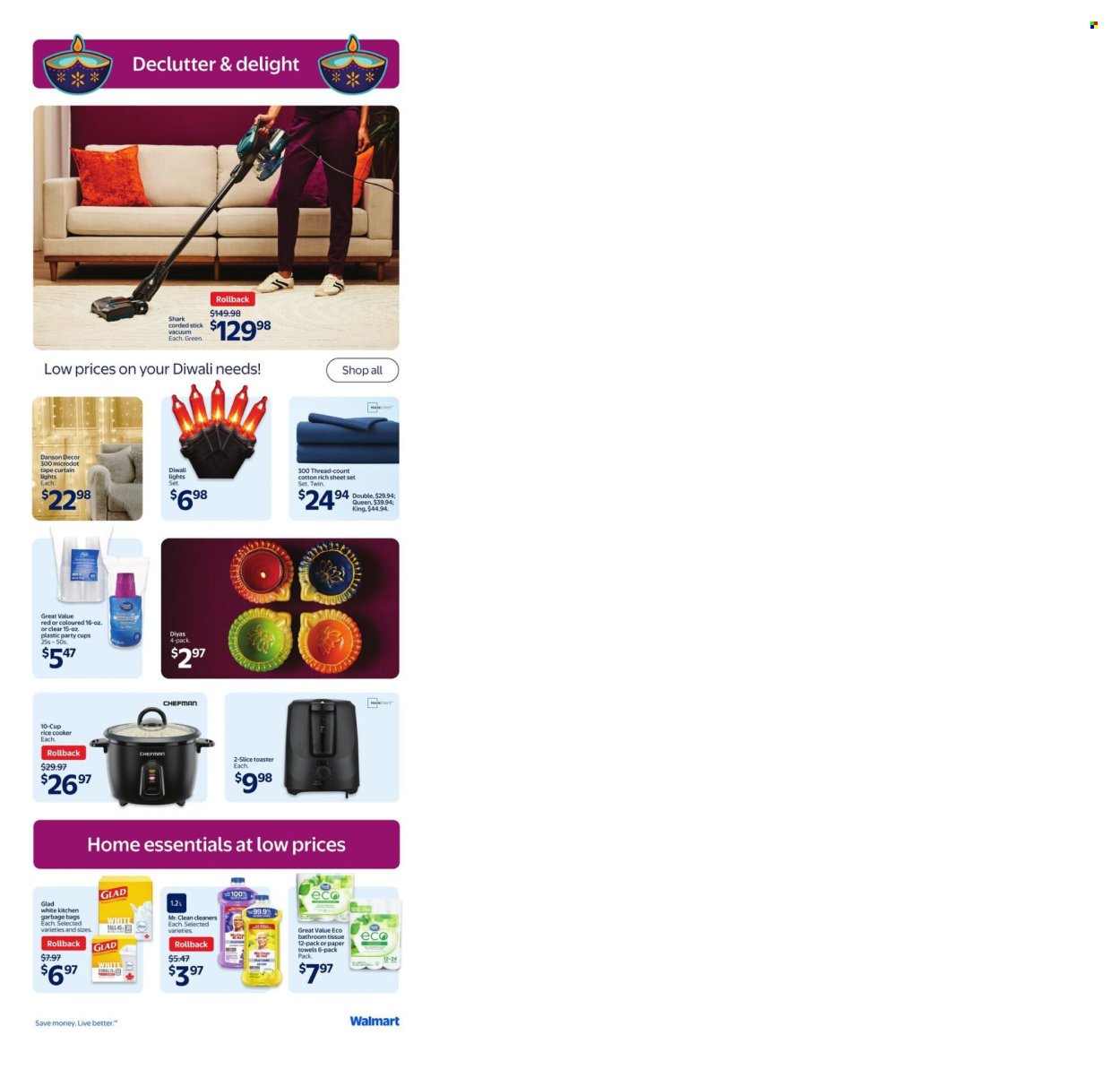 WALMART flyer - Happy Diwali
