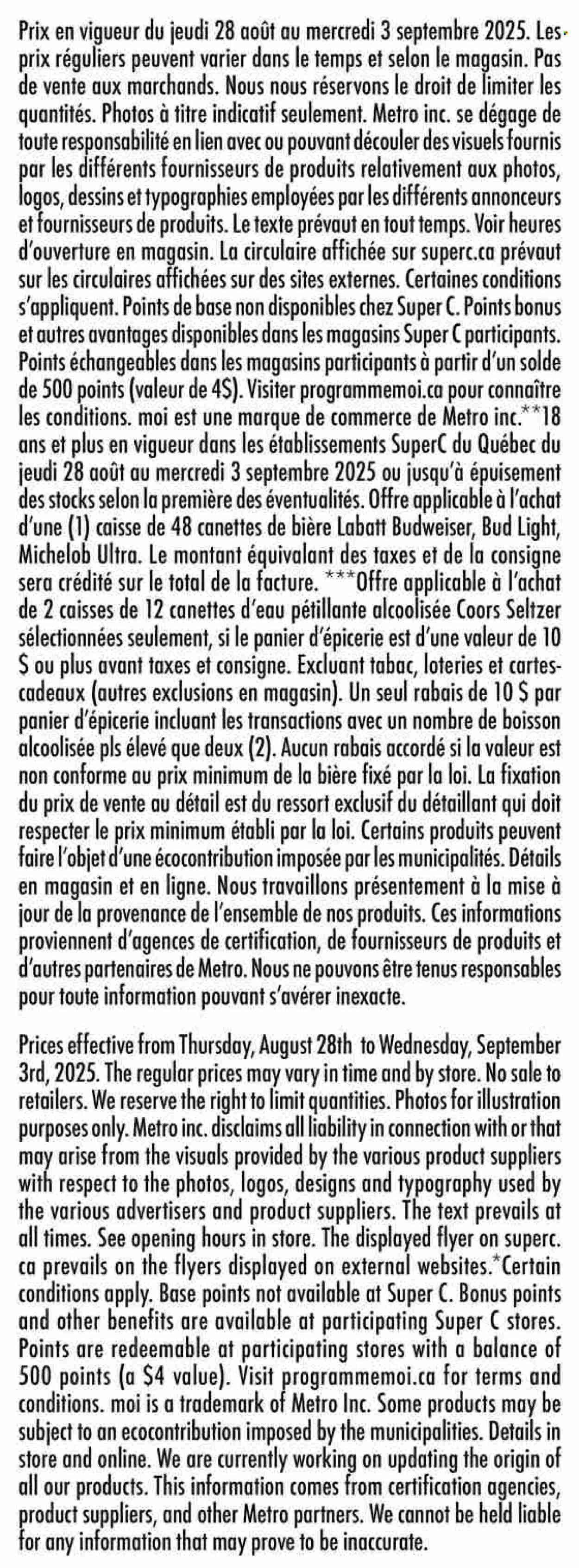 SUPER C flyer - Weekly Flyer