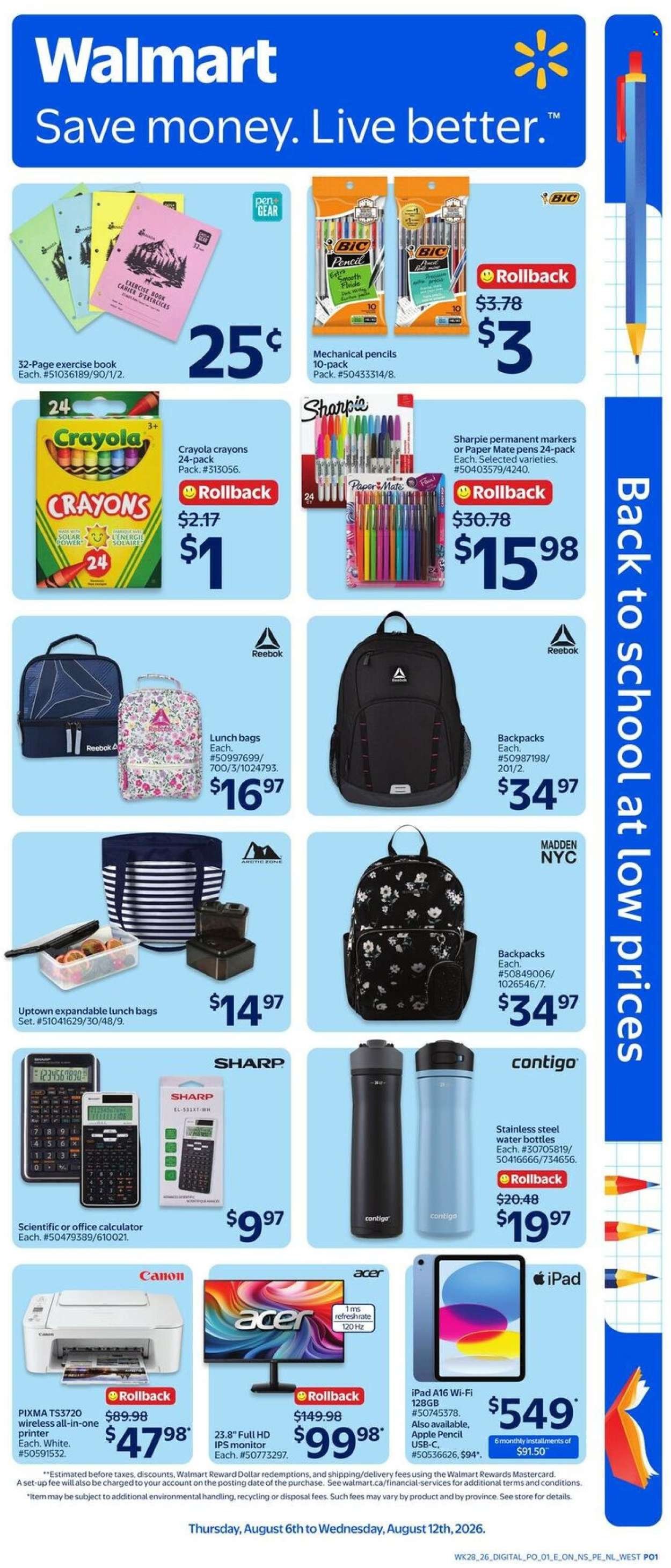 WALMART flyer - From Thursday August 06, 2026