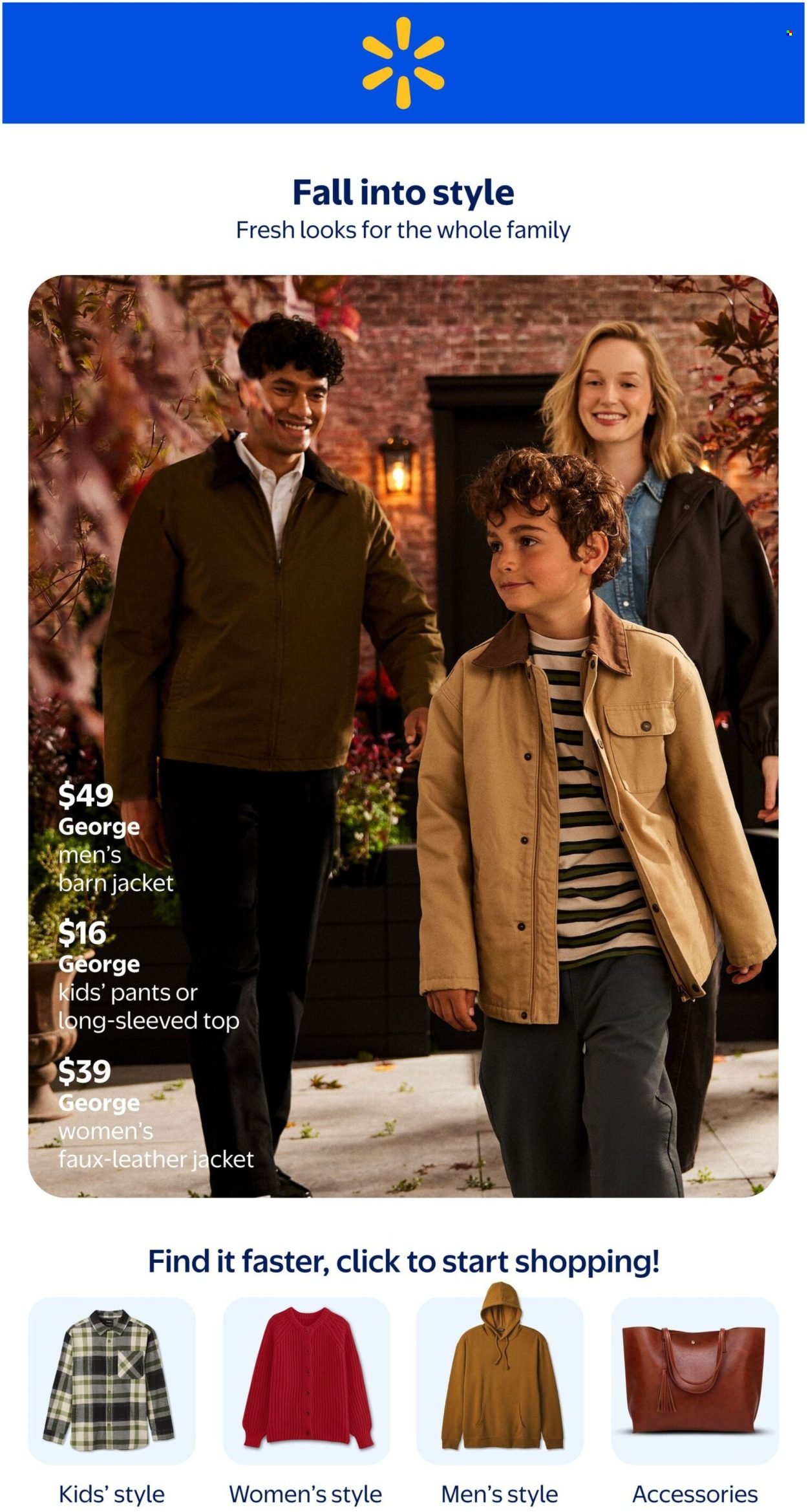 WALMART flyer - Fall into Style