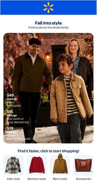 WALMART flyer - Fall into Style