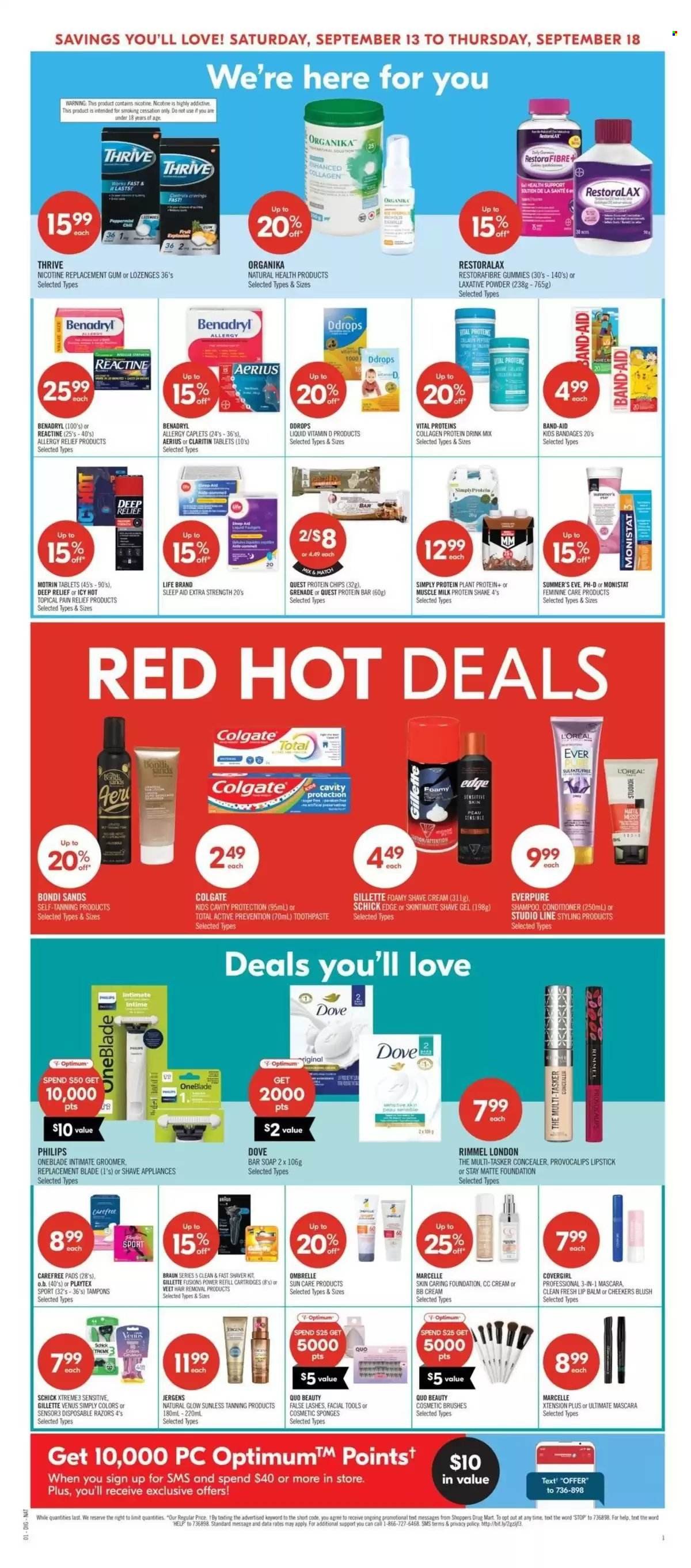 SHOPPERS DRUG MART flyer - From Saturday September 13, 2025