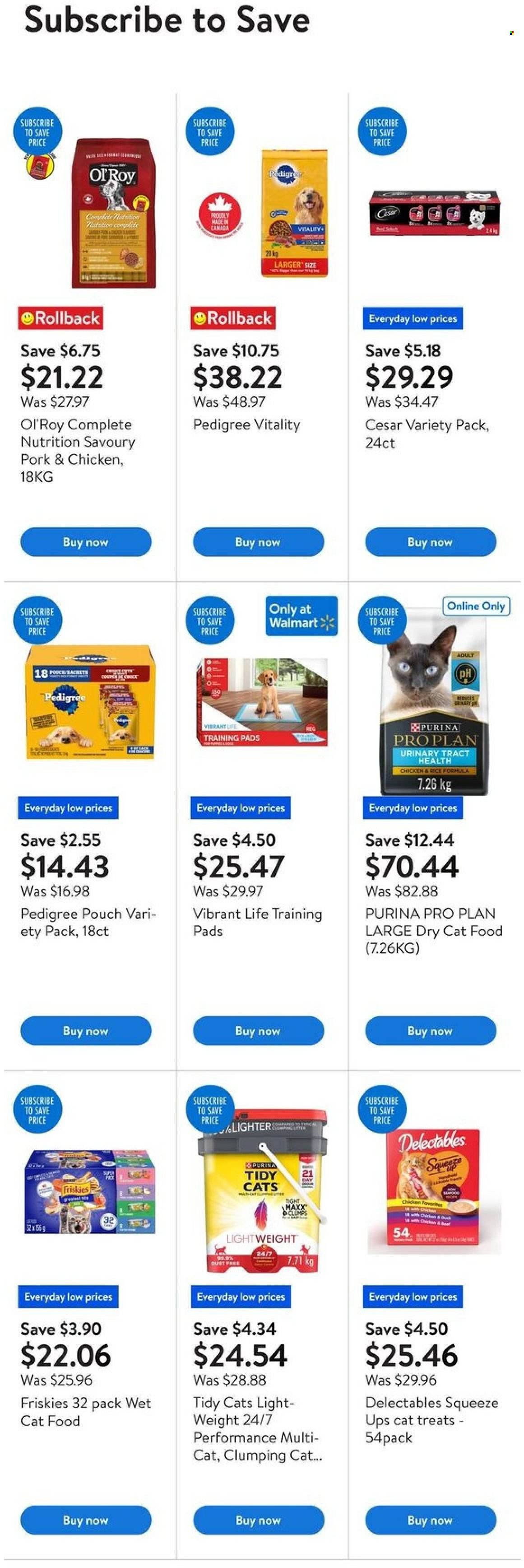WALMART flyer - Pet Days
