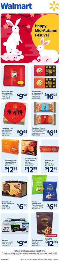 WALMART flyer - Mid-Autum