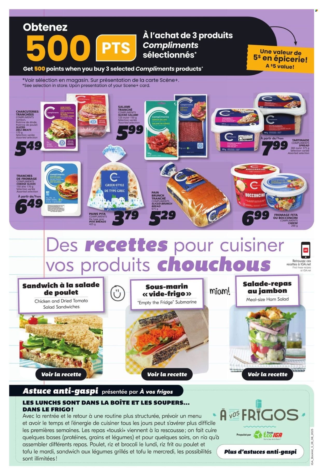IGA flyer - Back to school