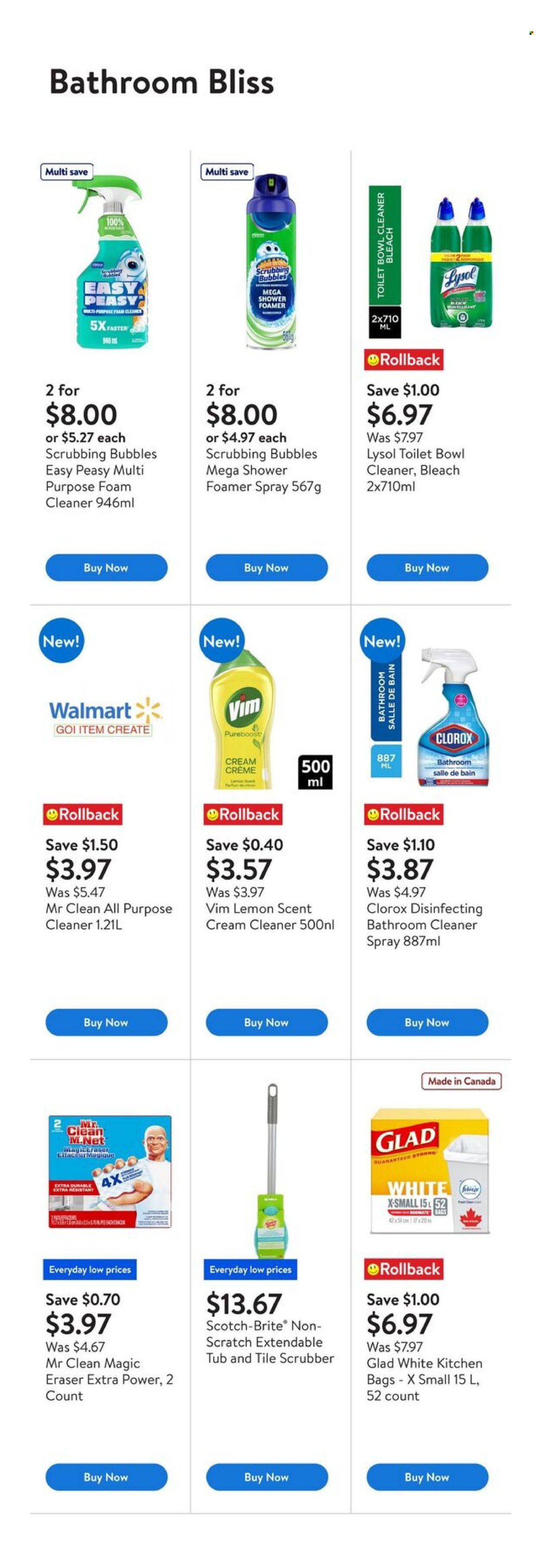WALMART flyer - Fall cleaning at low prices