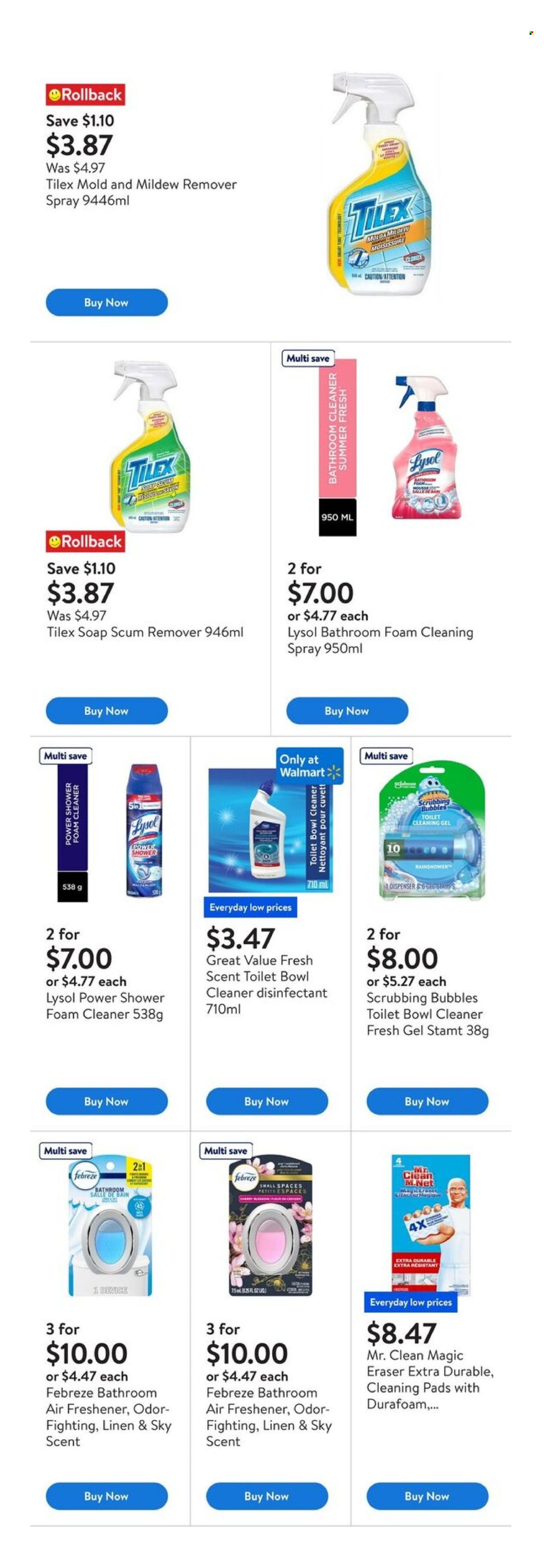 WALMART flyer - Fall cleaning at low prices