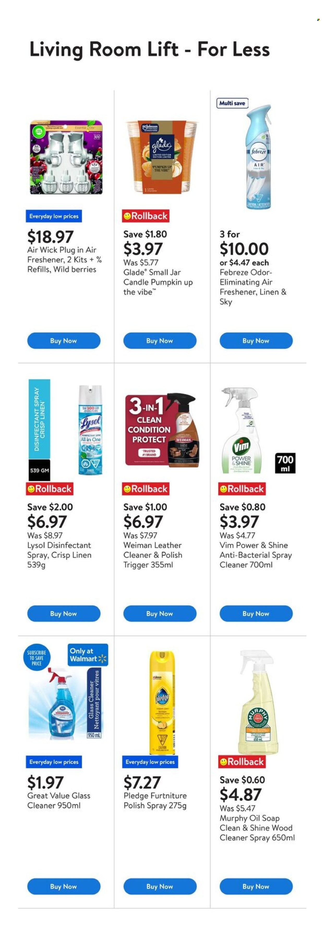 WALMART flyer - Fall cleaning at low prices