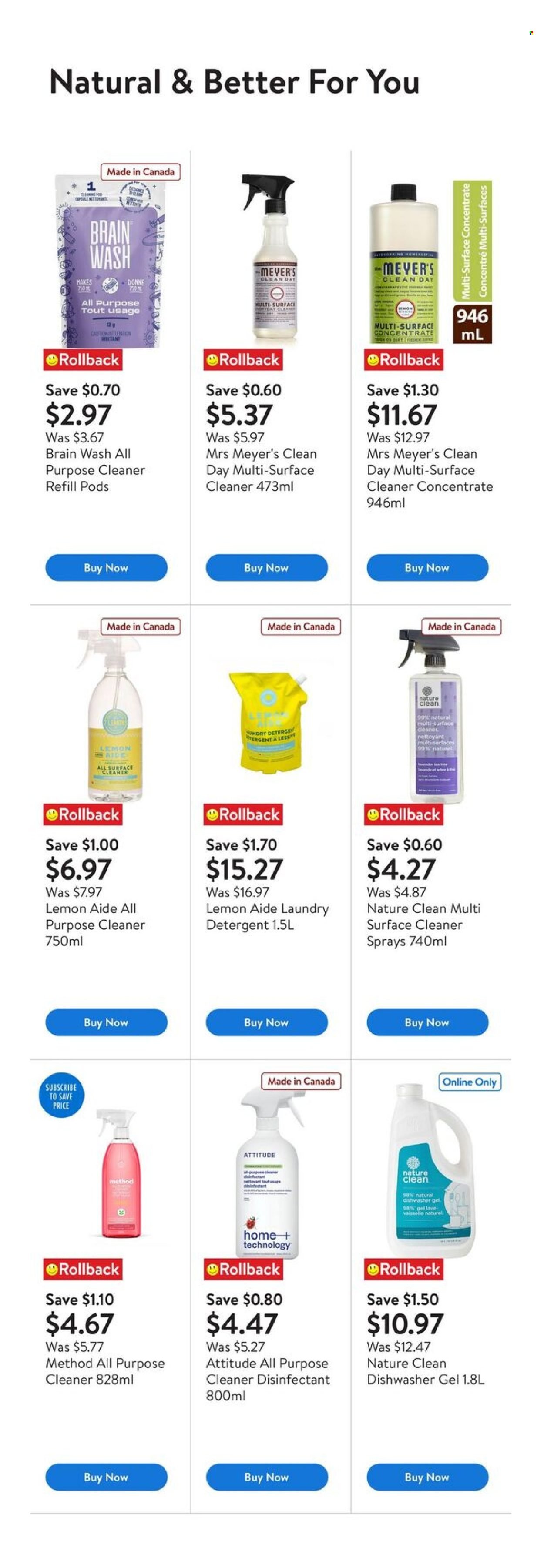 WALMART flyer - Fall cleaning at low prices