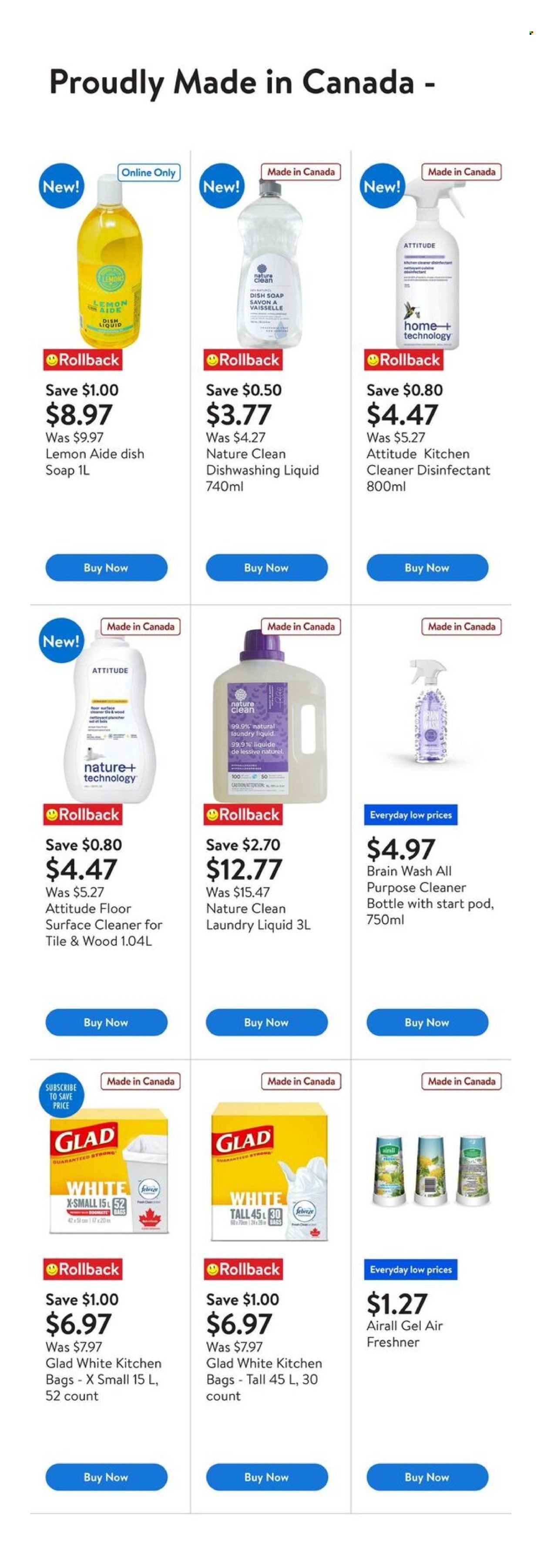 WALMART flyer - Fall cleaning at low prices