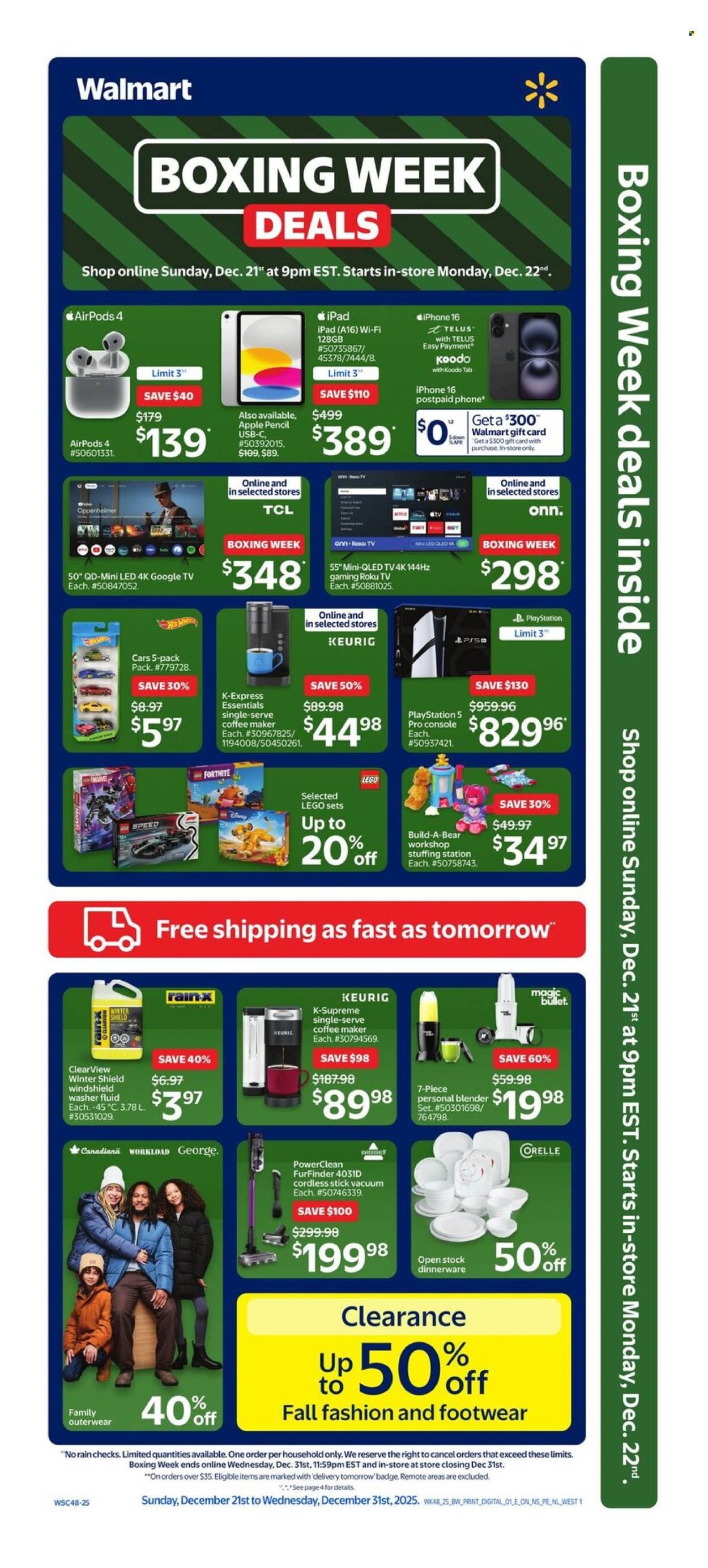 WALMART flyer - Boxing Week Deals (2025-12-21 - 2025-12-31) | 1