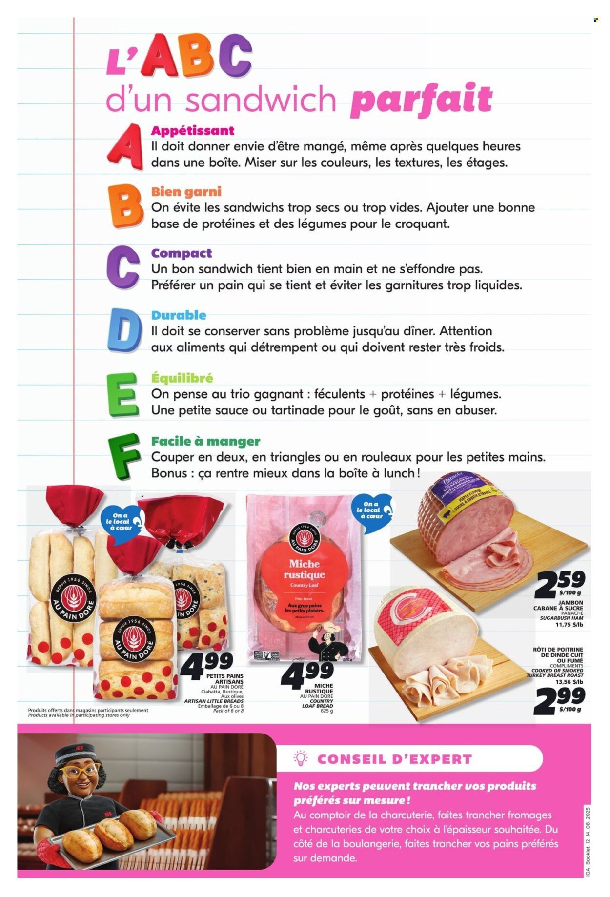 IGA flyer - Back to school