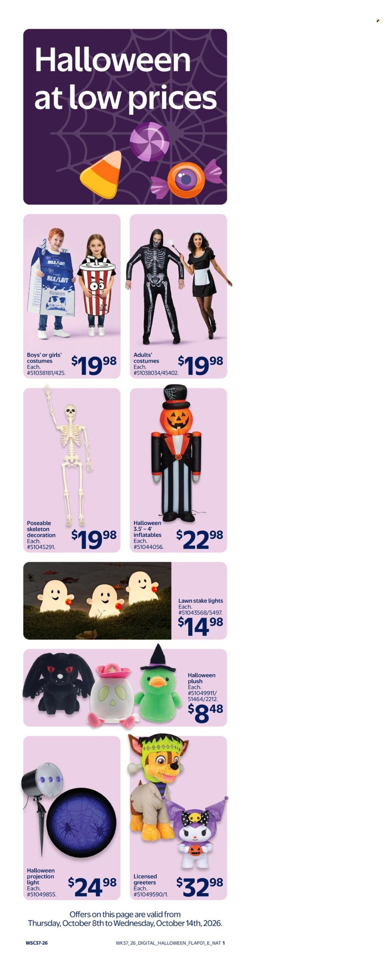 WALMART flyer - From Thursday October 08, 2026