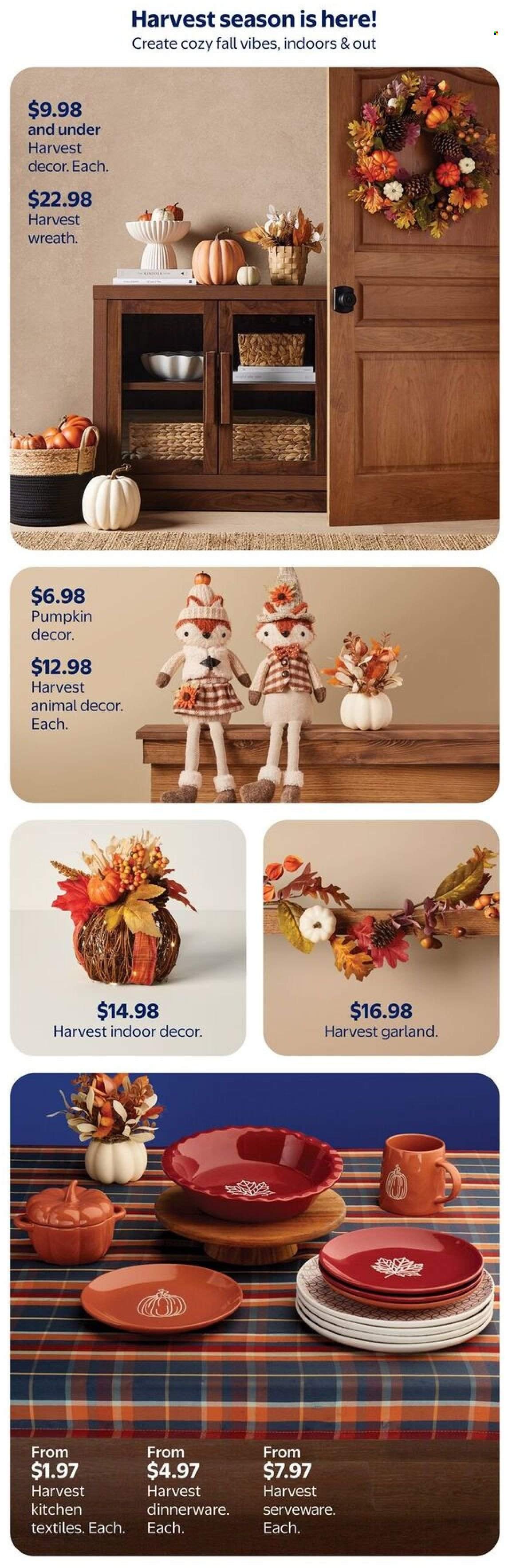 WALMART flyer - Home for the harvest