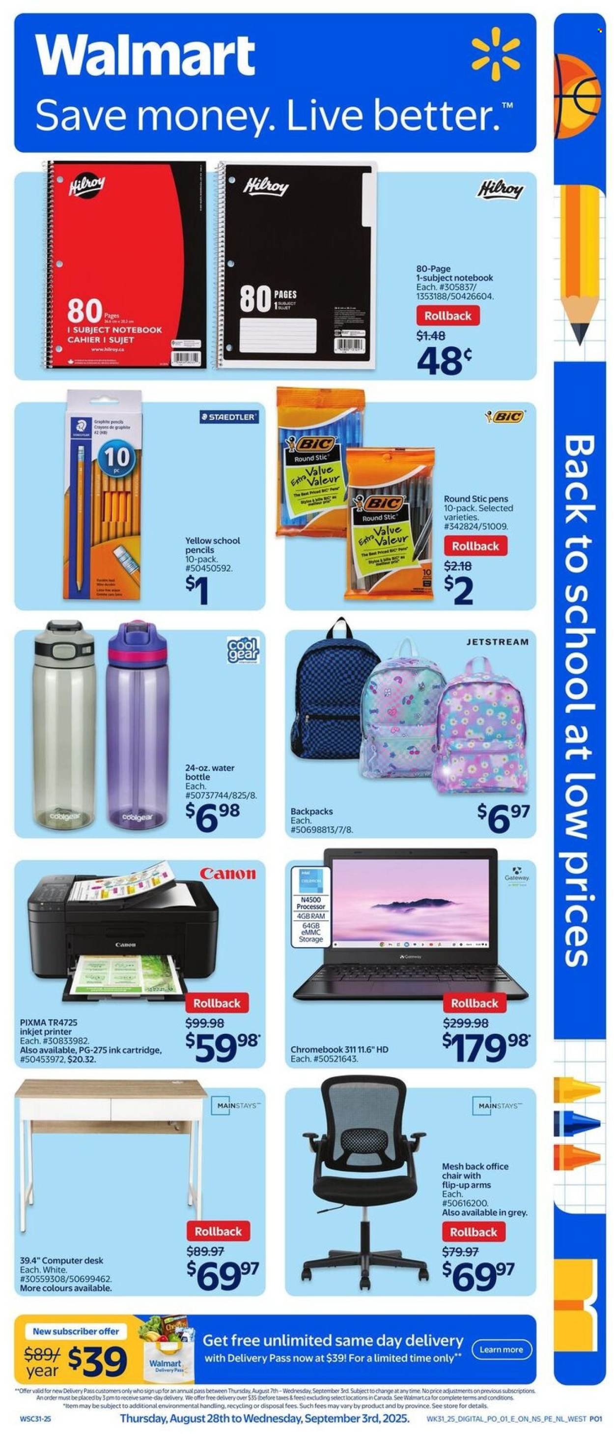 WALMART flyer - Back To School (2025-08-27 - 2025-09-03) | 1