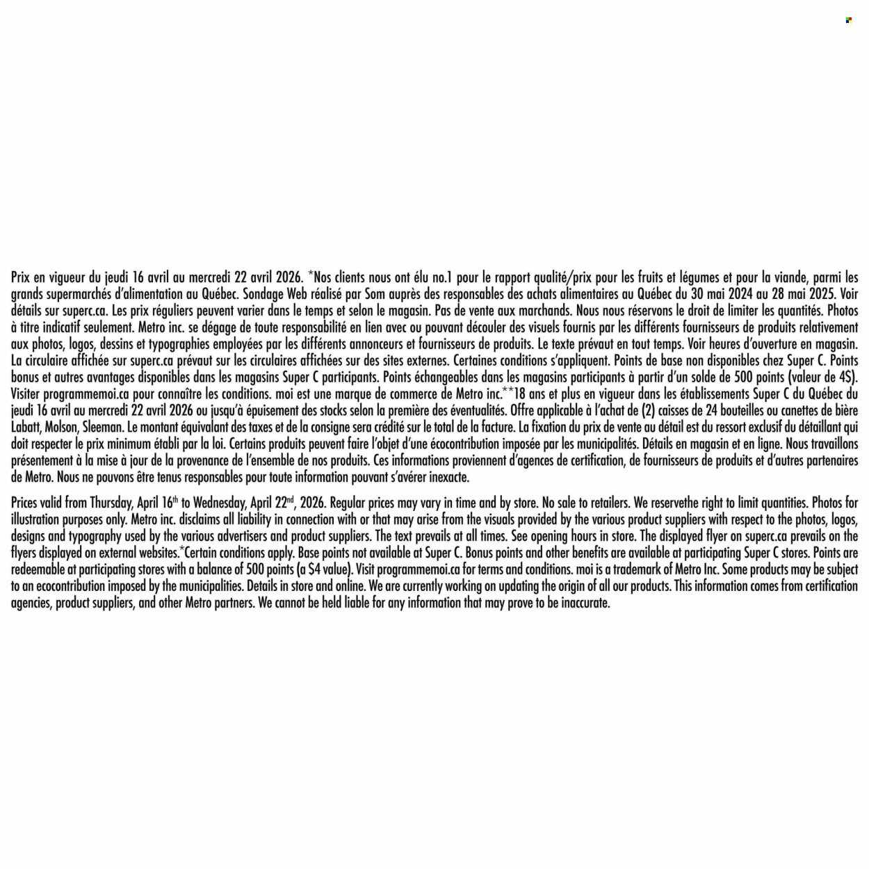 SUPER C flyer - Weekly Flyer (2026-04-16 - 2026-04-22) | 15
