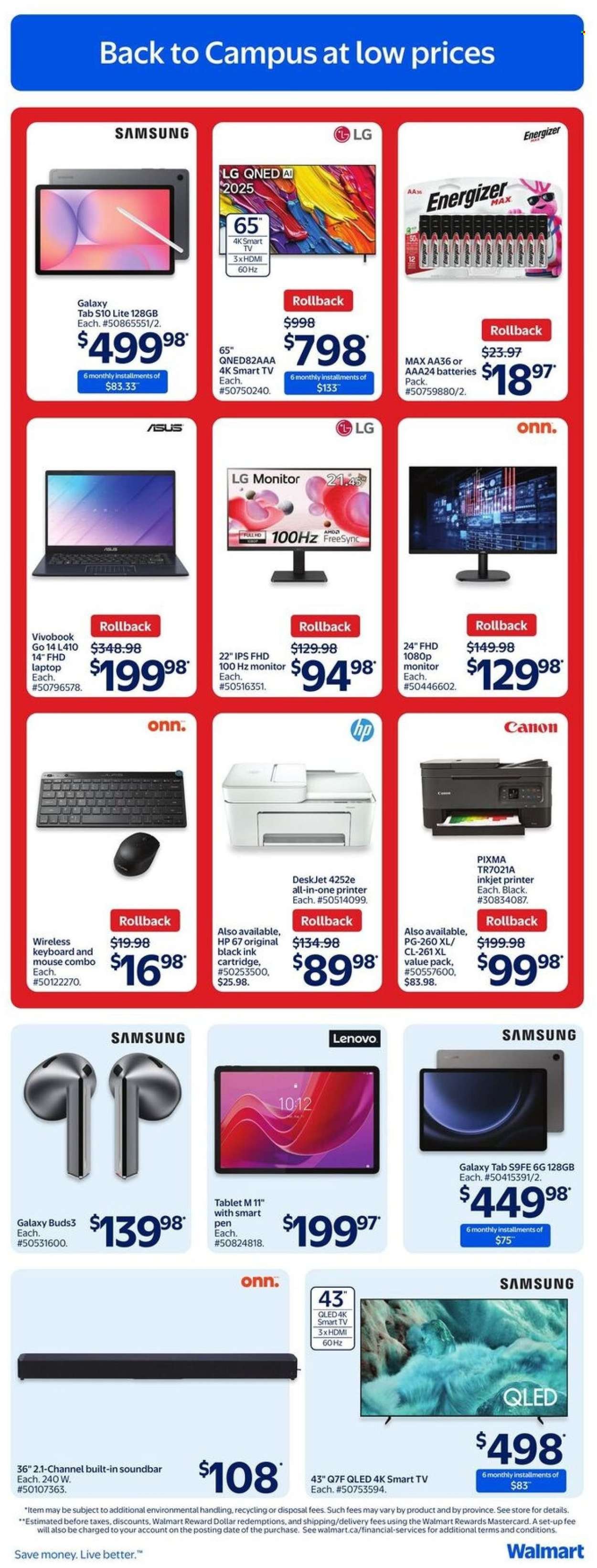 WALMART flyer - From Thursday September 11, 2025