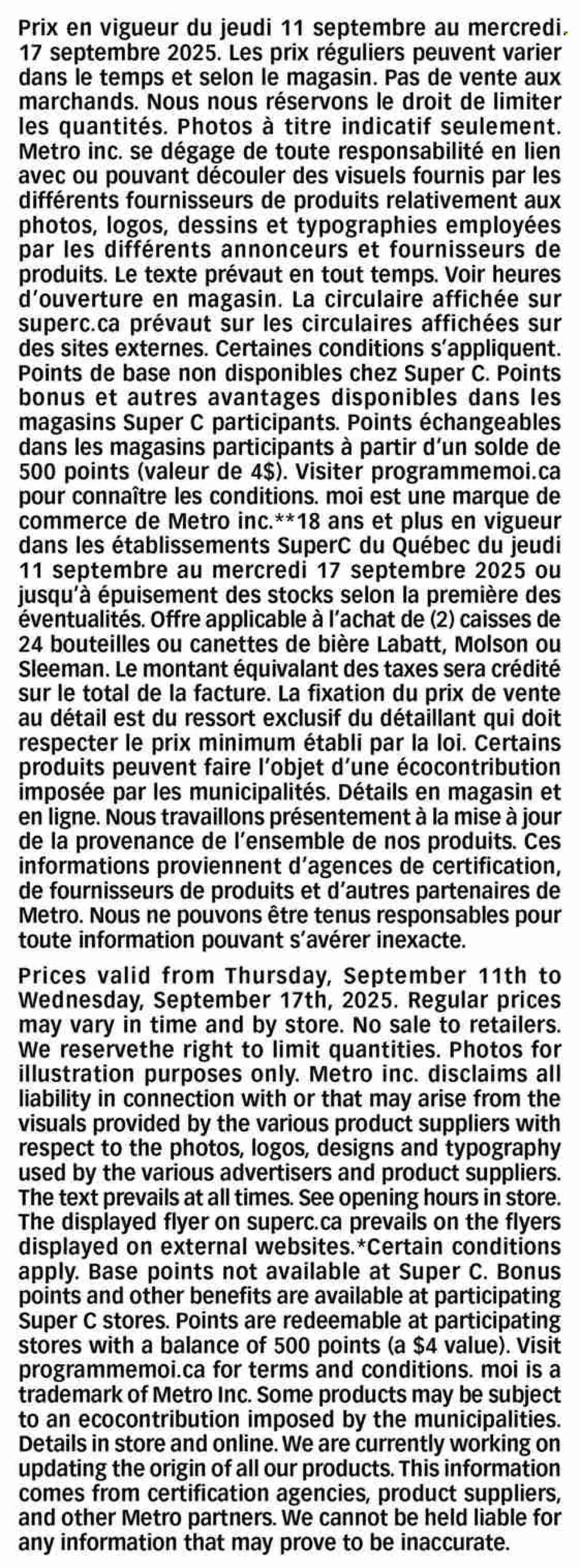 SUPER C flyer - Weekly Flyer