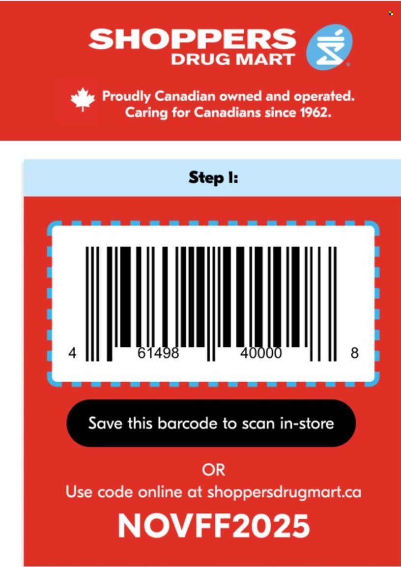 SHOPPERS DRUG MART flyer - Event (2025-11-11 - 2025-11-12) | 1