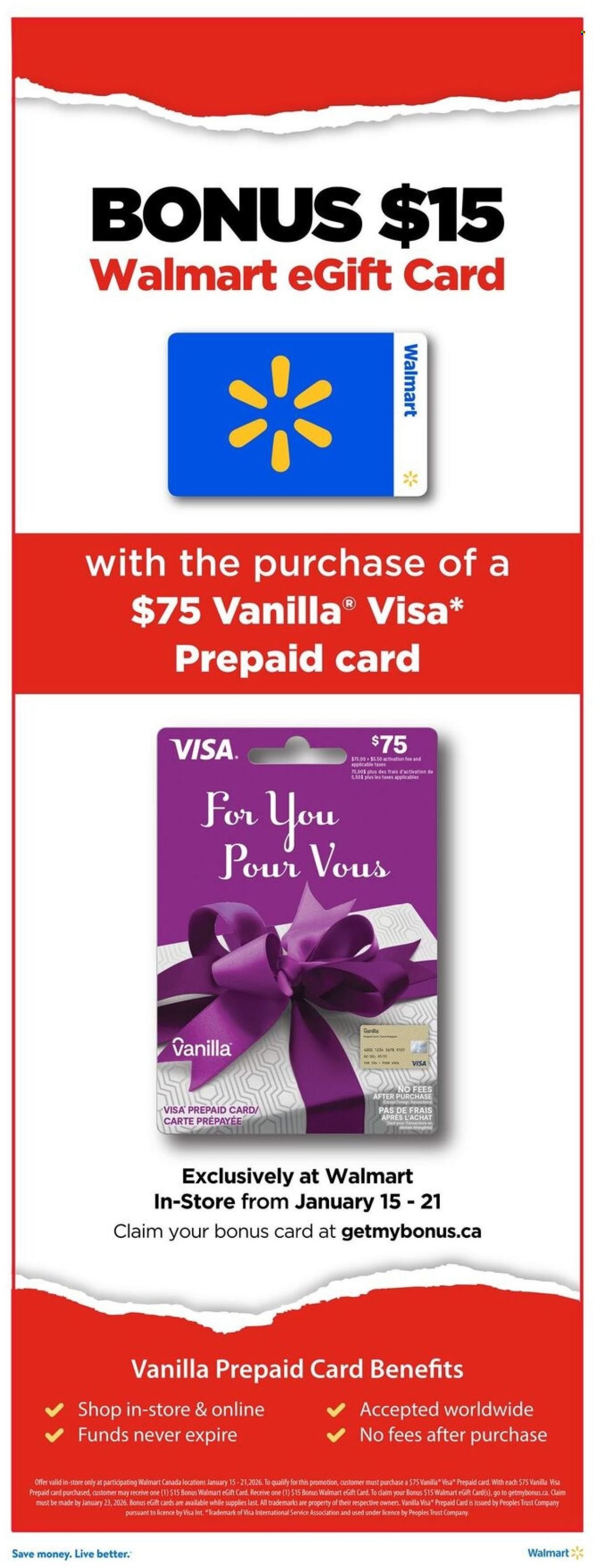 WALMART flyer - From Thursday January 15, 2026 (2026-01-15 - 2026-01-21) | 15