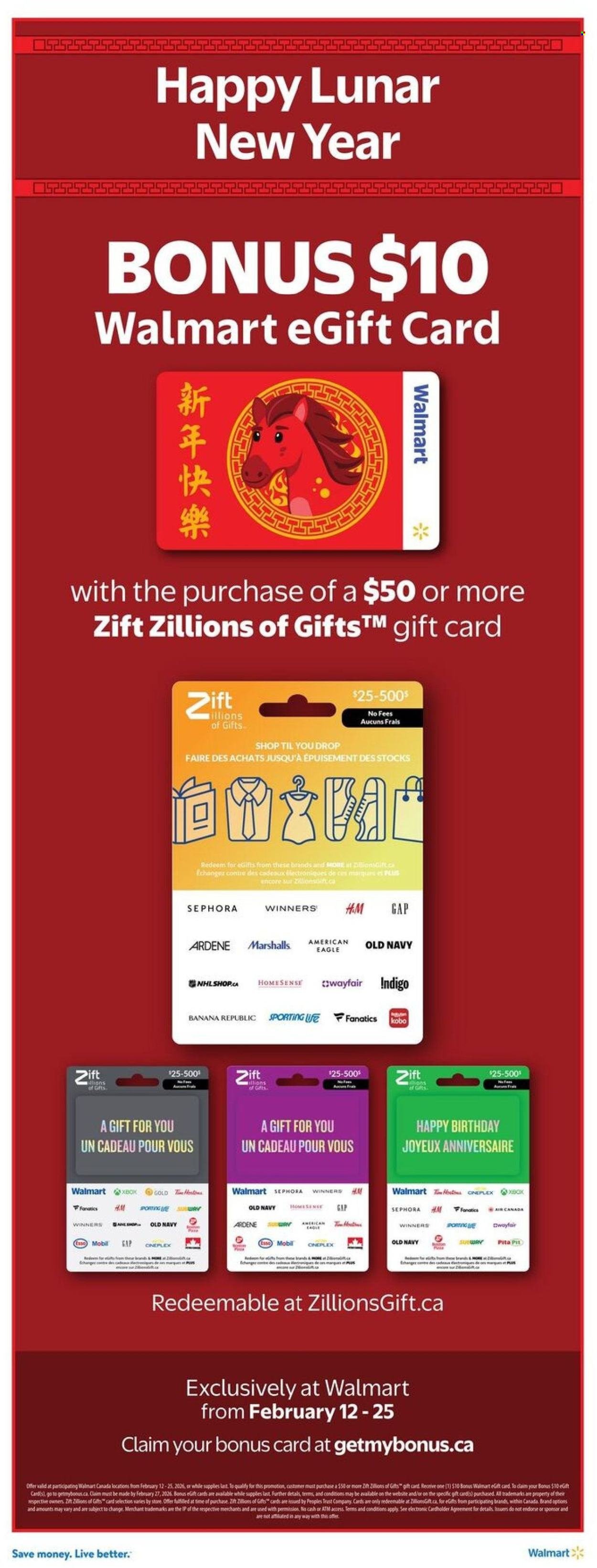 WALMART flyer - From Thursday February 12, 2026