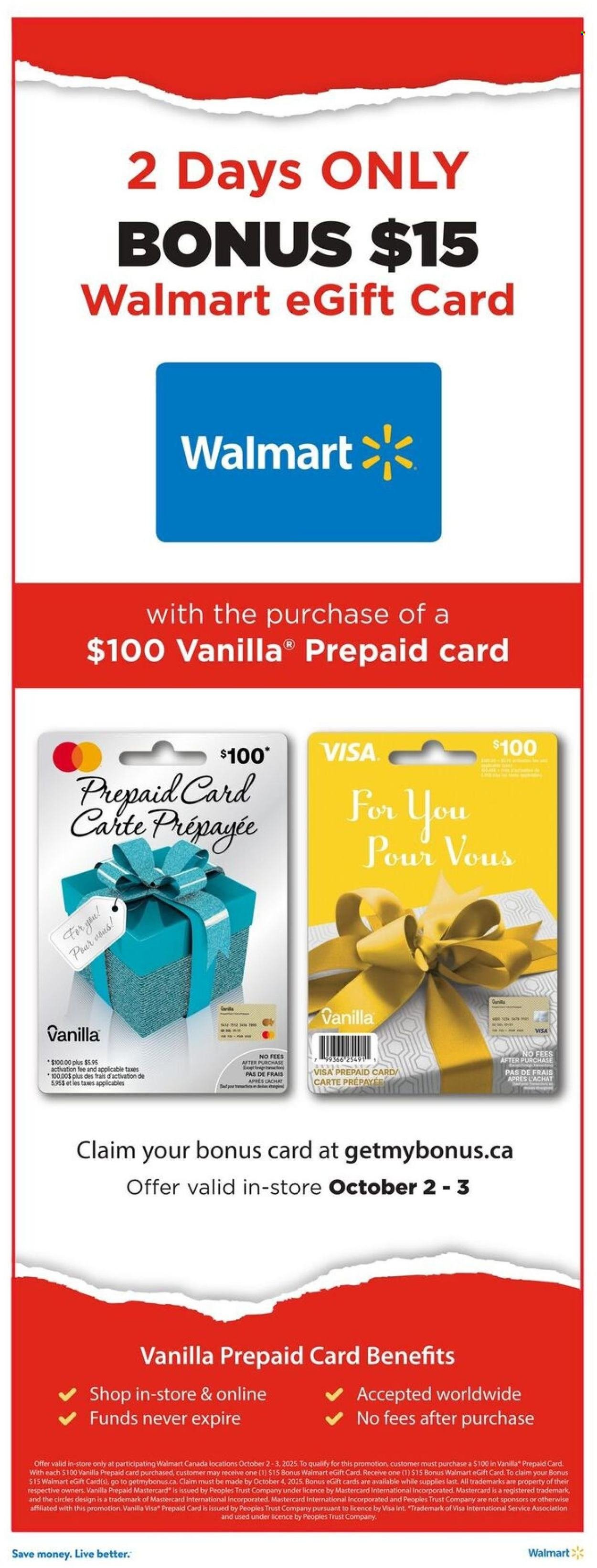 WALMART flyer - From Thursday October 02, 2025