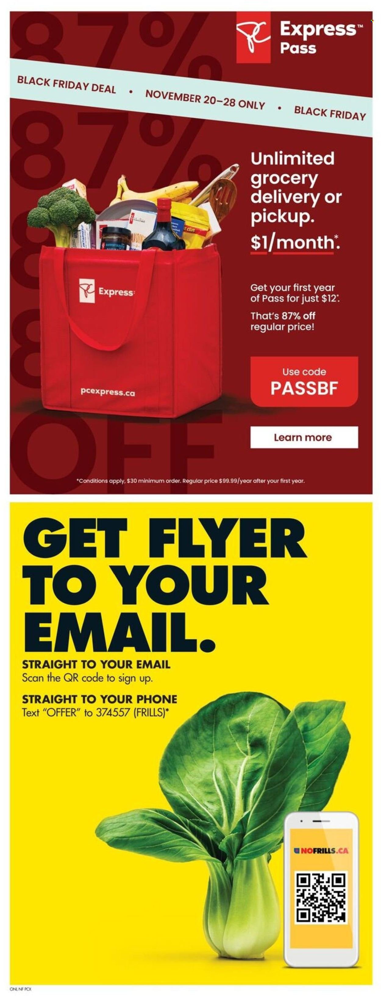 NO FRILLS flyer - Weekly Flyer (2025-11-20 - 2025-11-26) | 20
