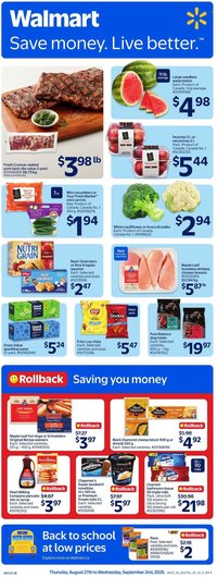 WALMART flyer - From Thursday August 27, 2026
