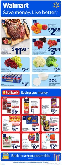 WALMART flyer - From Thursday September 03, 2026