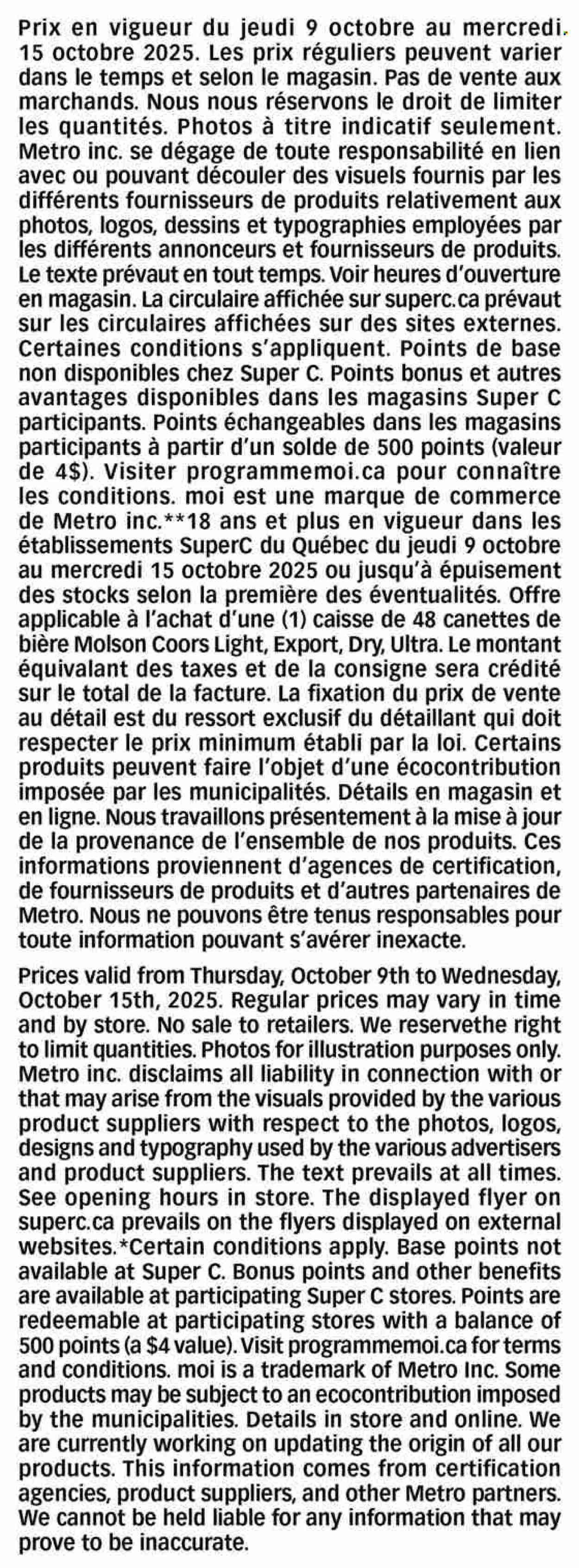 SUPER C flyer - Weekly Flyer