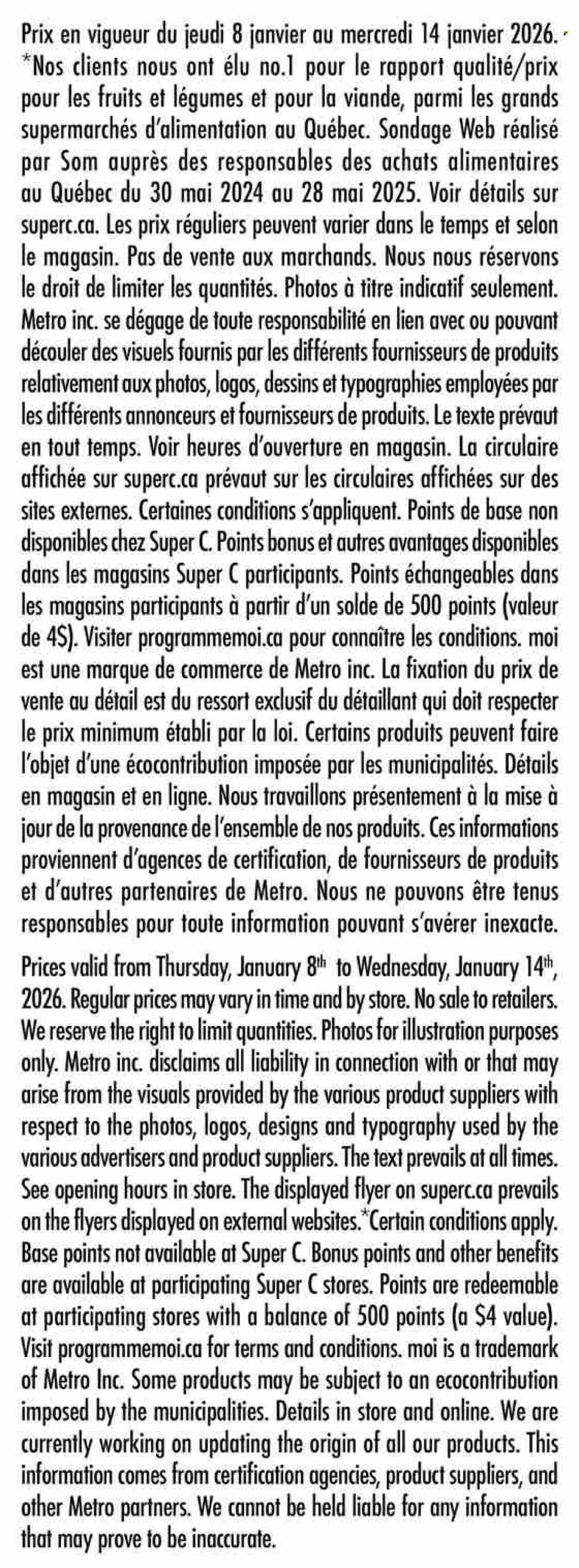 SUPER C flyer - Weekly Flyer