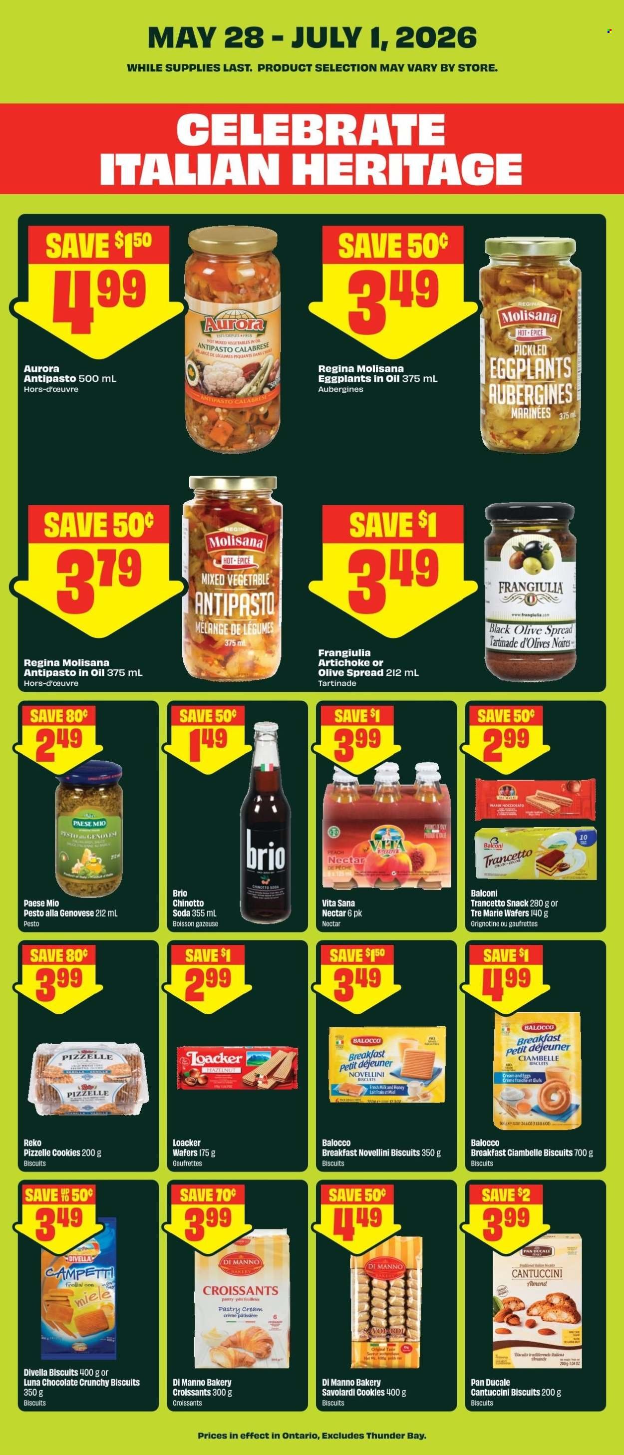 FRESHCO. flyer - Italian Heritage Month