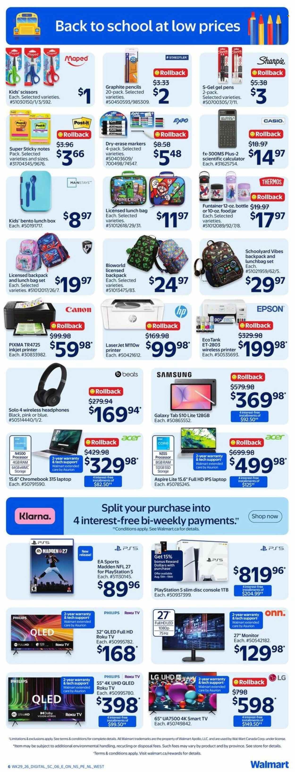 WALMART flyer - From Thursday August 13, 2026