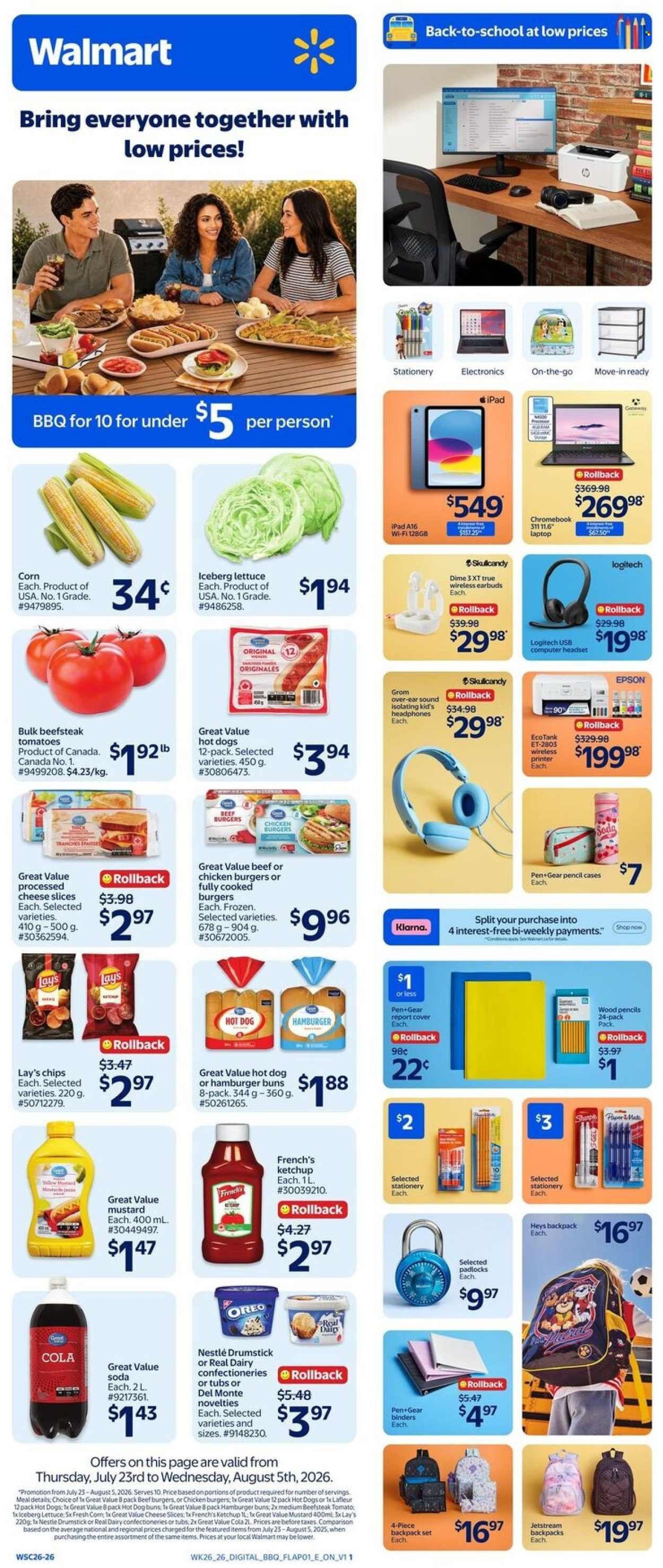 WALMART flyer - Back to School in Style