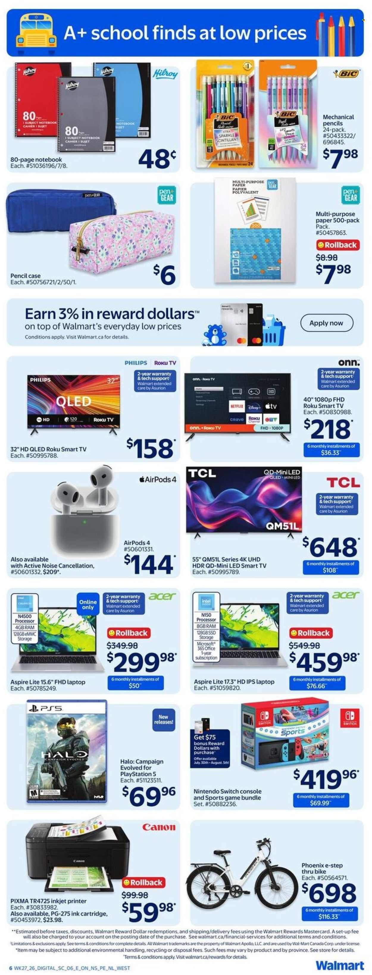 WALMART flyer - Back to School in Style