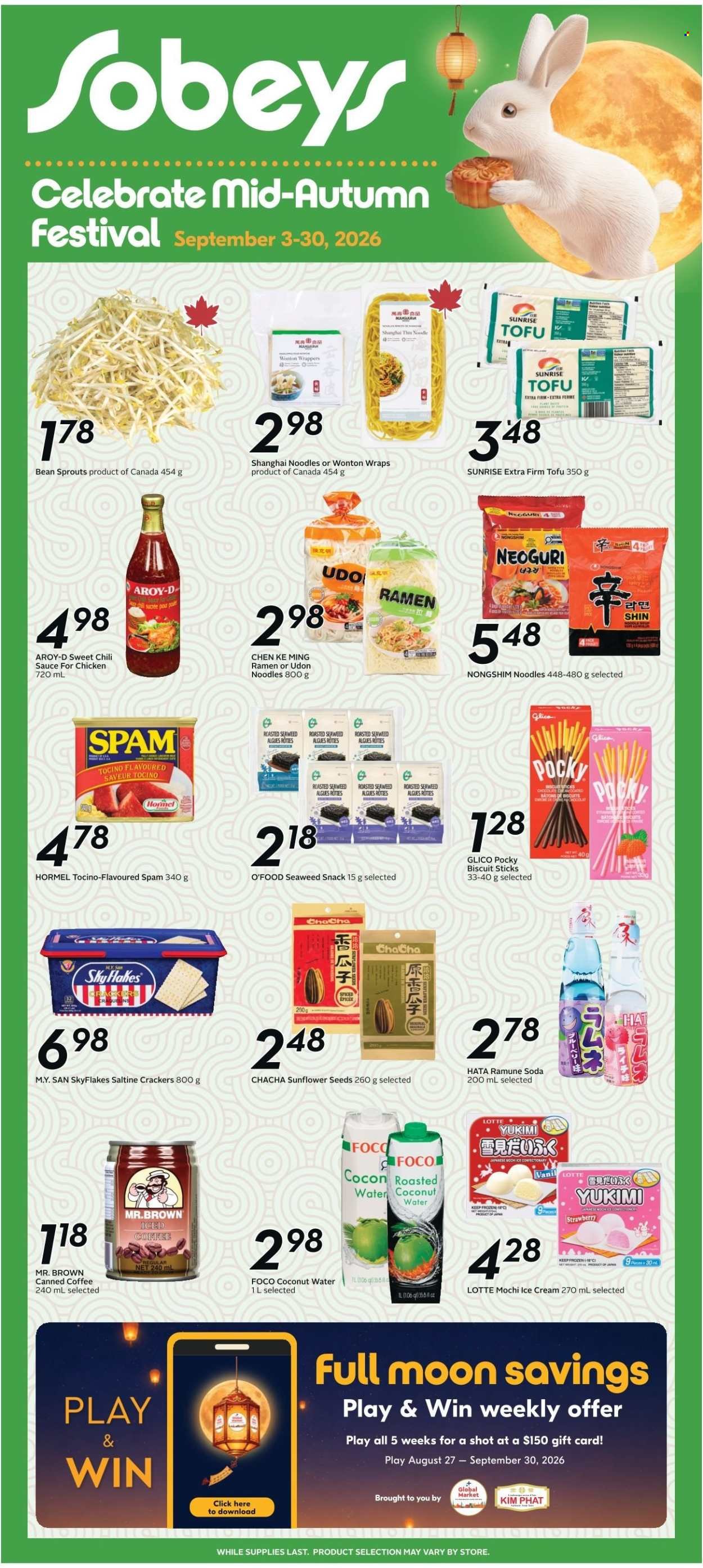 SOBEYS flyer - Mid Autumn Festival