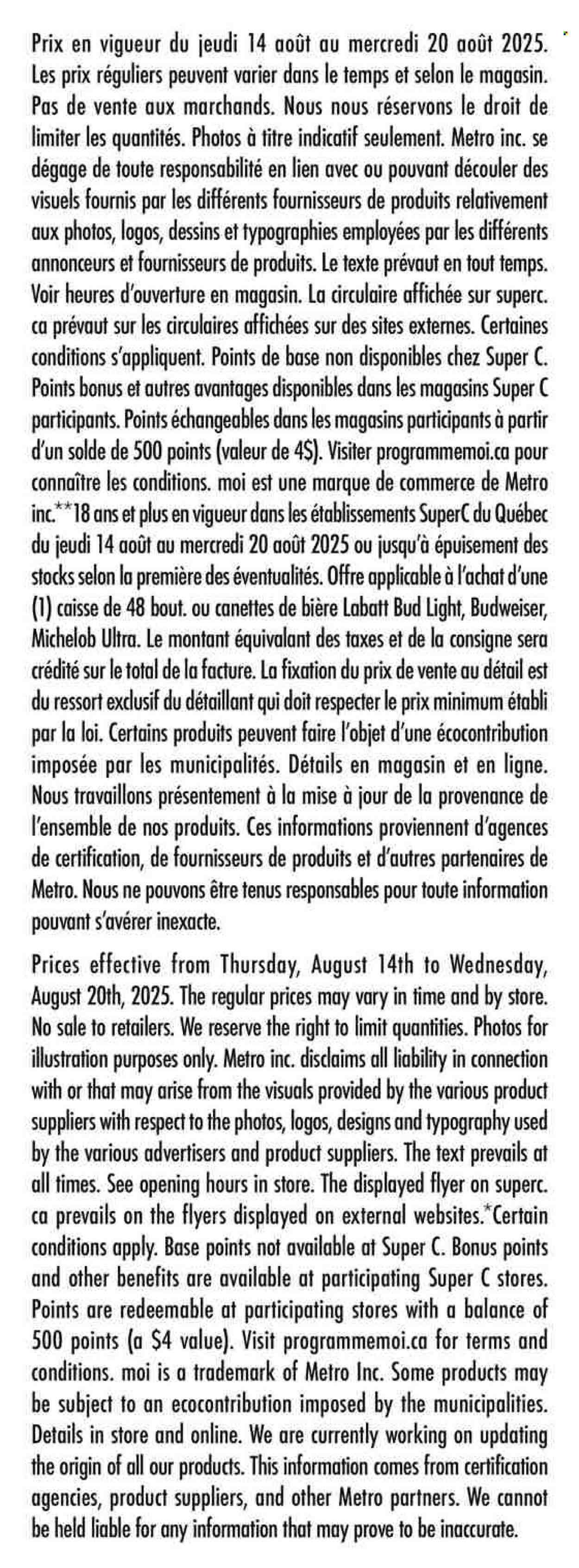 SUPER C flyer - Weekly Flyer