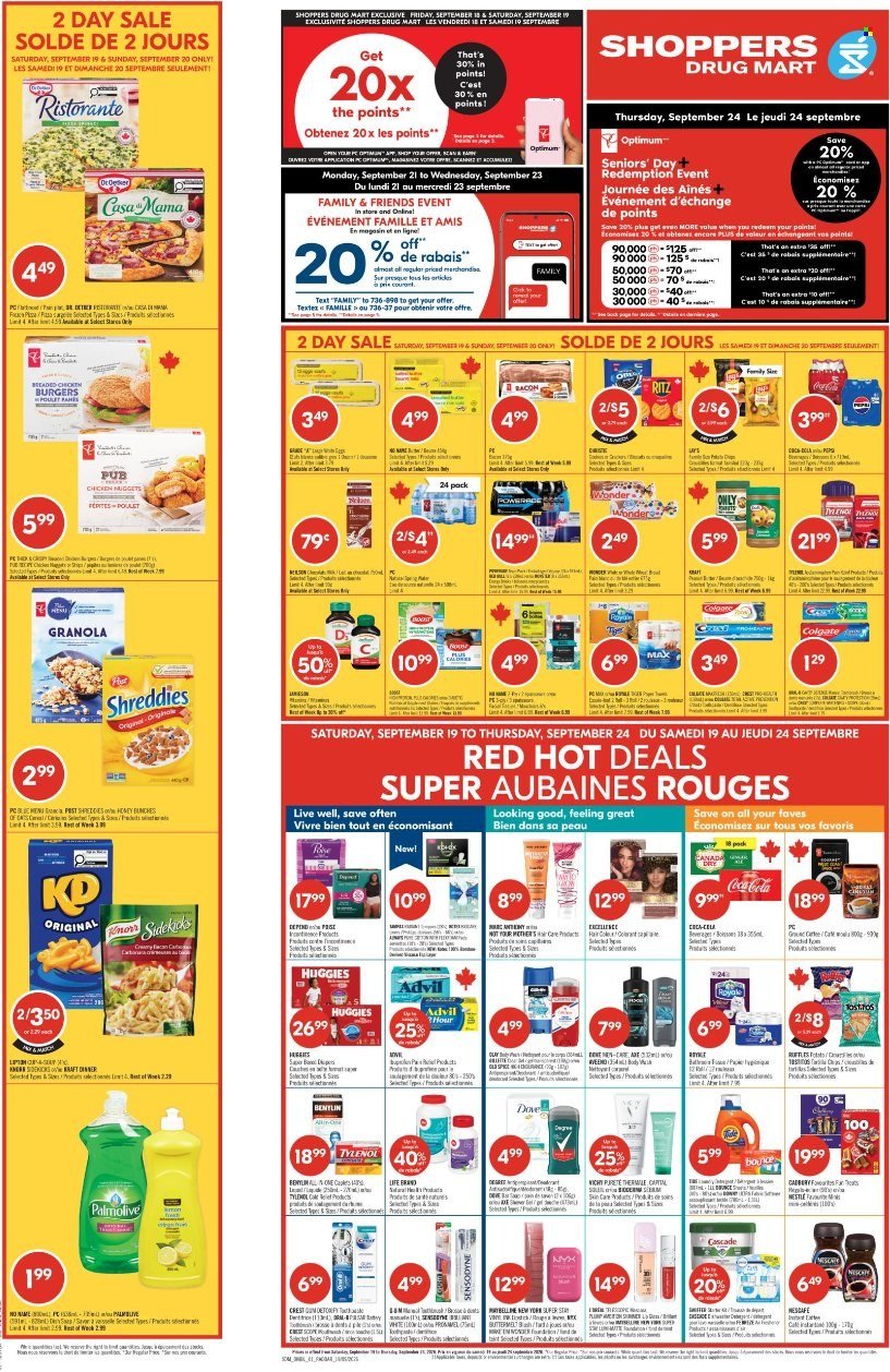 SHOPPERS DRUG MART flyer - From Saturday September 19, 2026