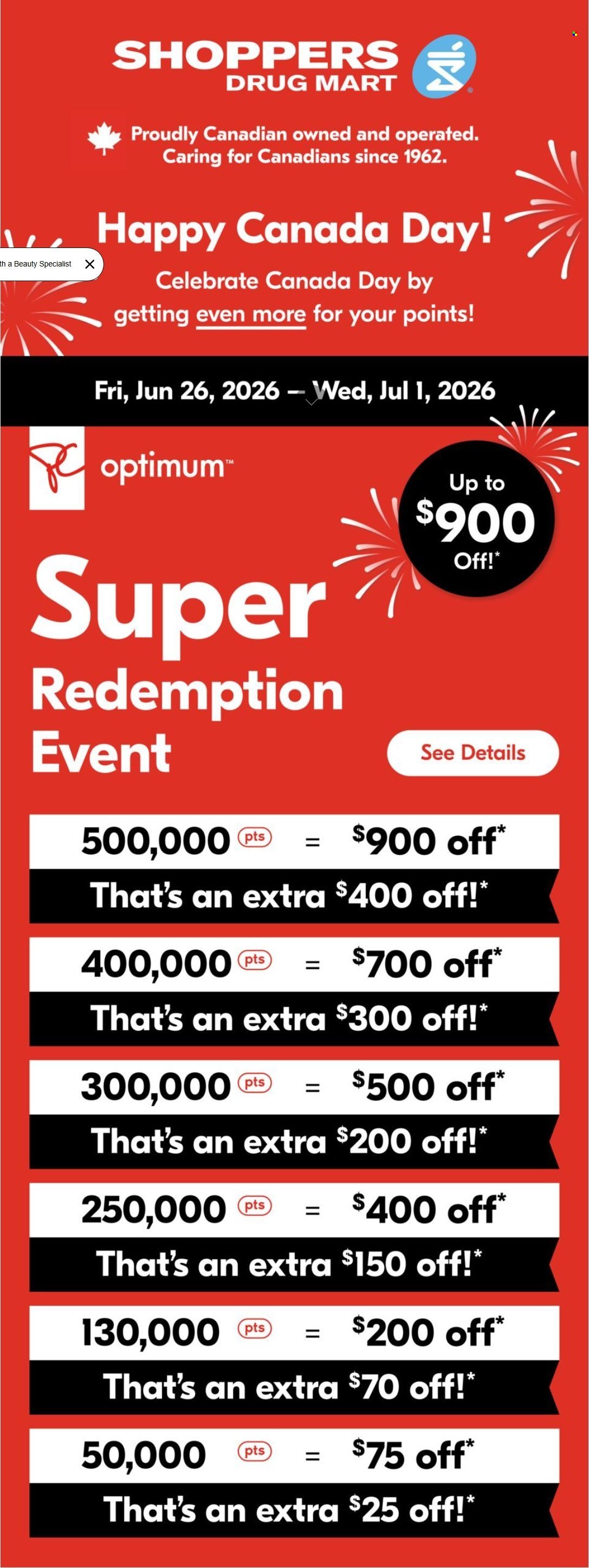 SHOPPERS DRUG MART flyer - Event