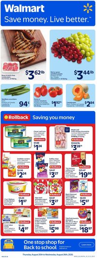 WALMART flyer - From Thursday August 20, 2026