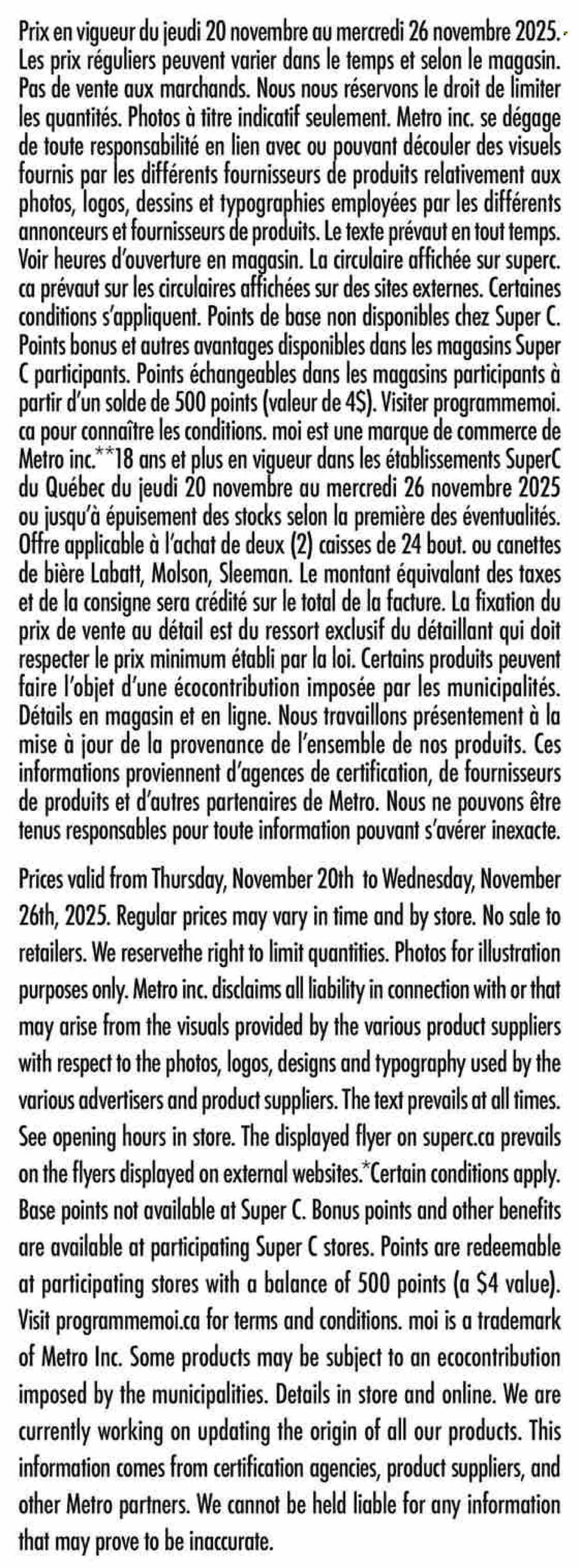 SUPER C flyer - Weekly Flyer (2025-11-20 - 2025-11-26) | 15