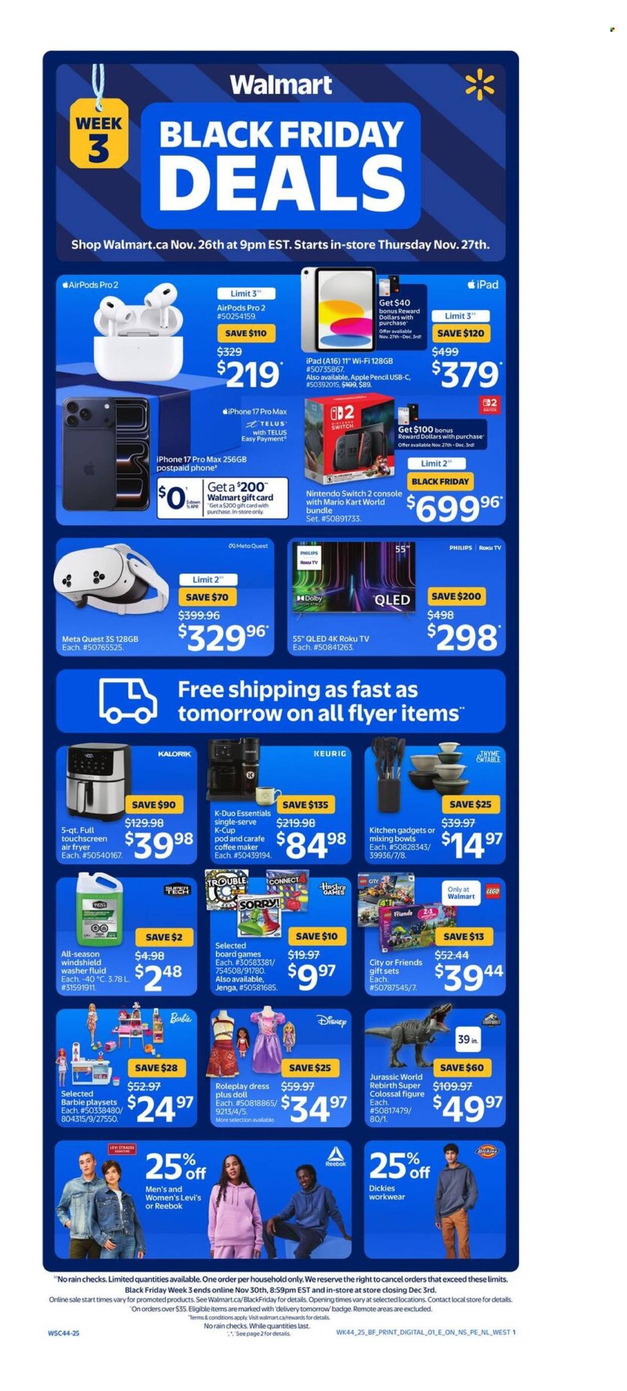 WALMART flyer - Black Friday (2025-11-26 - 2025-12-03) | 1