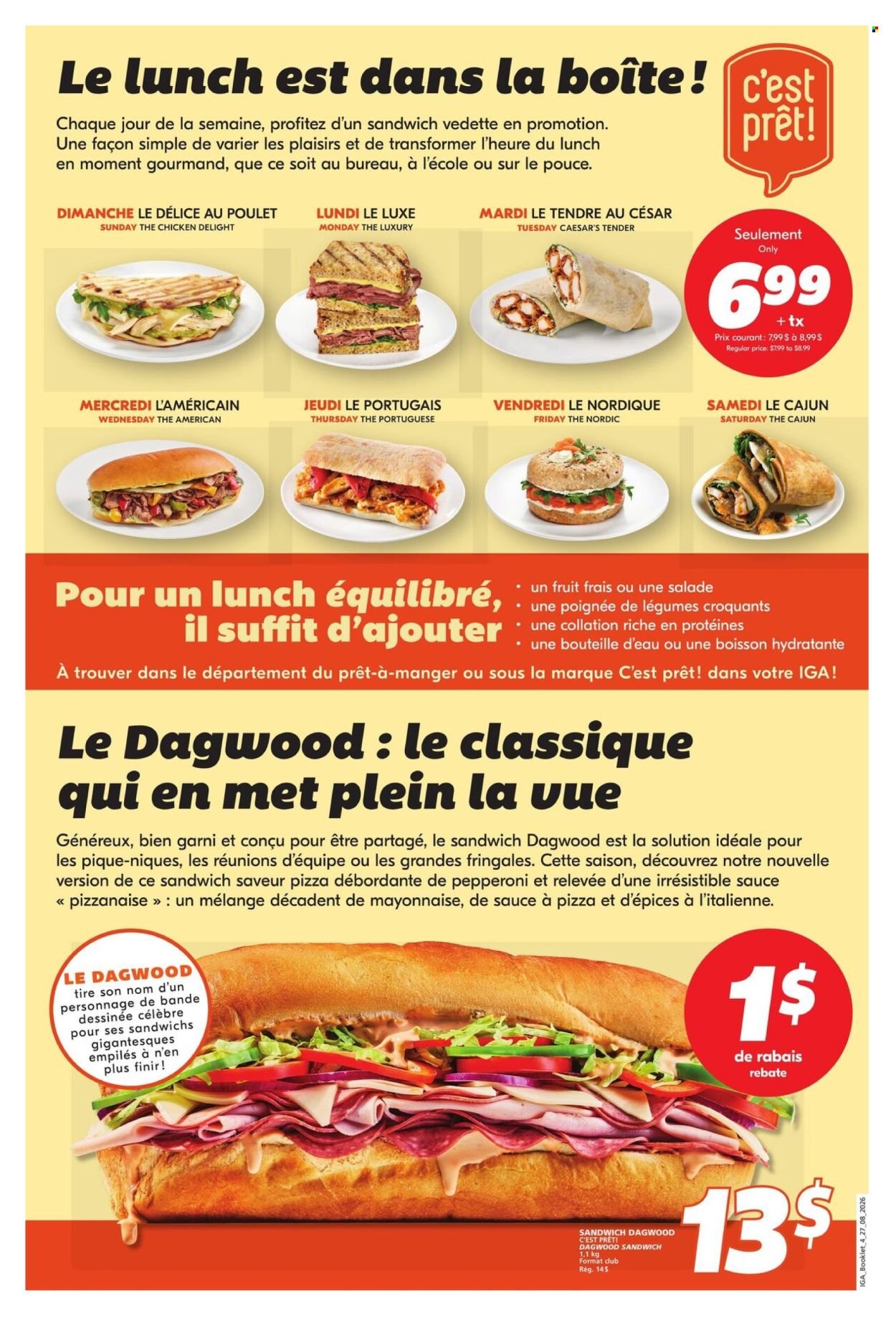 IGA flyer - Ready To Eat