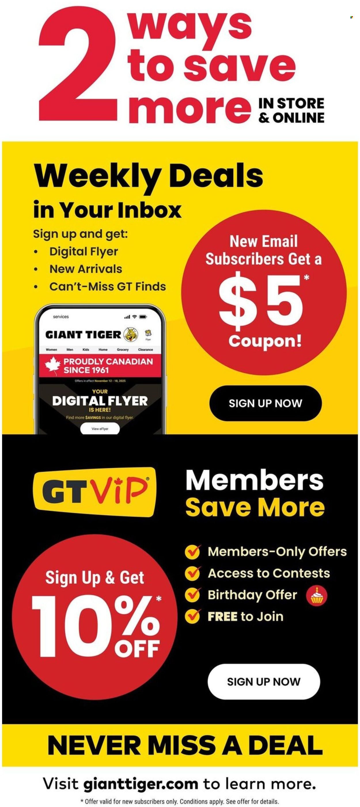 GIANT TIGER flyer - Weekly Flyer